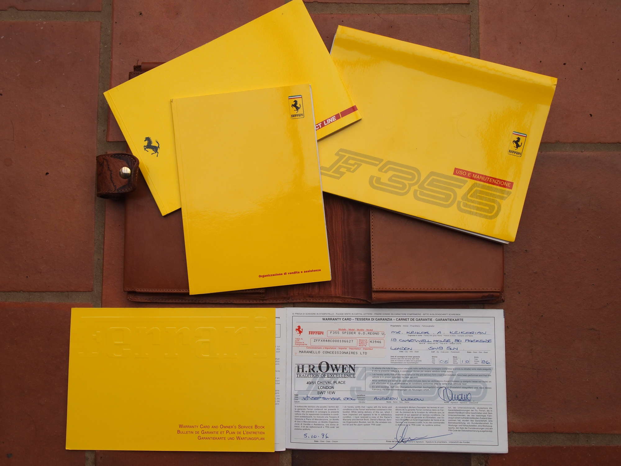 1996 Ferrari F355 Spider-Sold