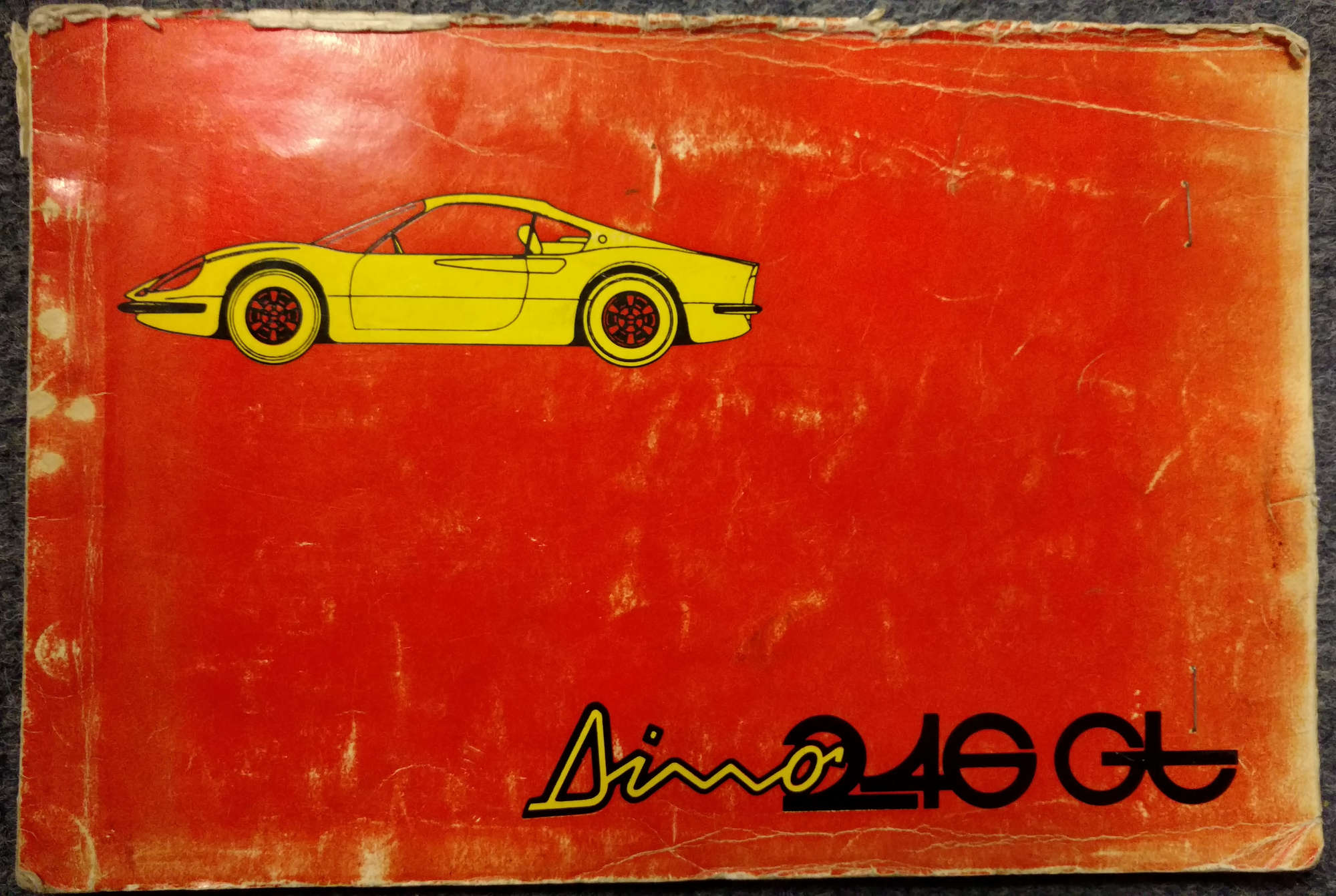 Ferrari Dino 246 GT Spare Parts Catalogue 02132 1971-Sold