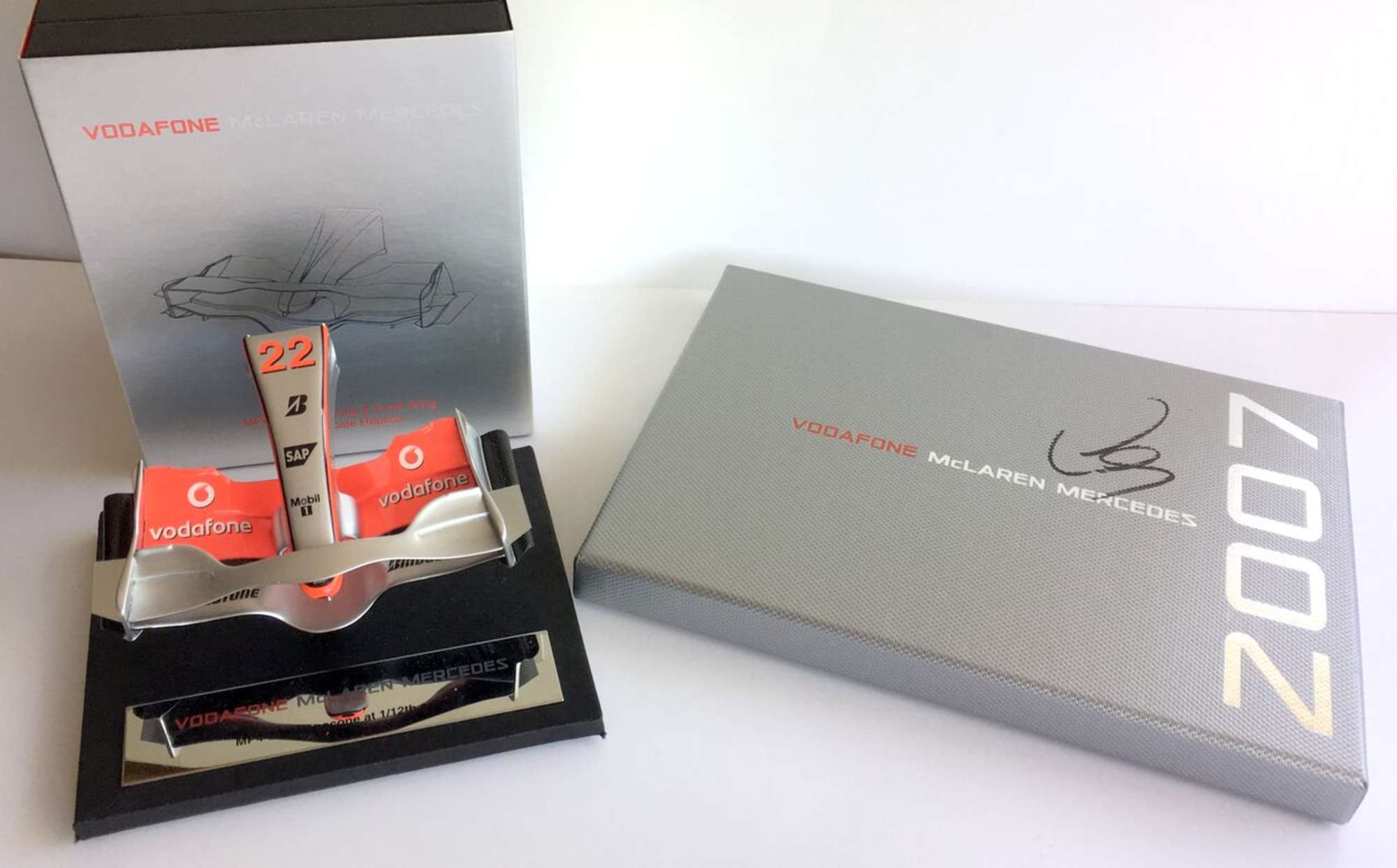 Lewis Hamilton signed photos and model McLaren Nose Section-Sold