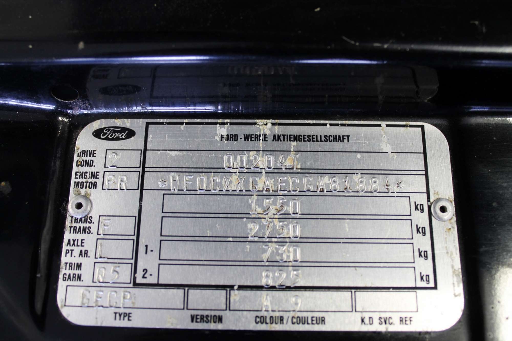 1987 Ford Capri 2.8 Injection Special-Sold