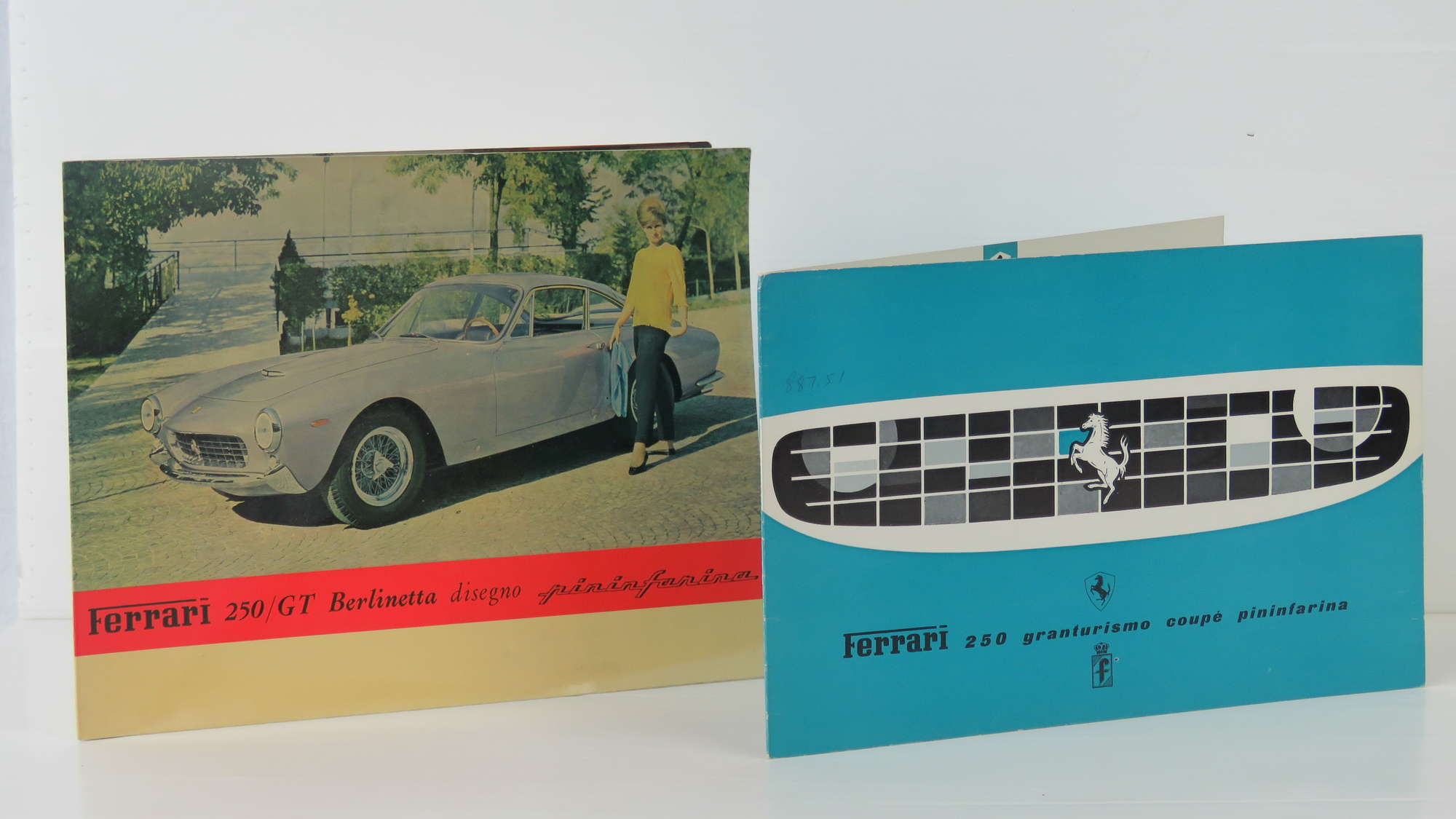 Ferrari 250GTB Colour Brochure & 250 GT Coupe Pininfarina Br-Sold
