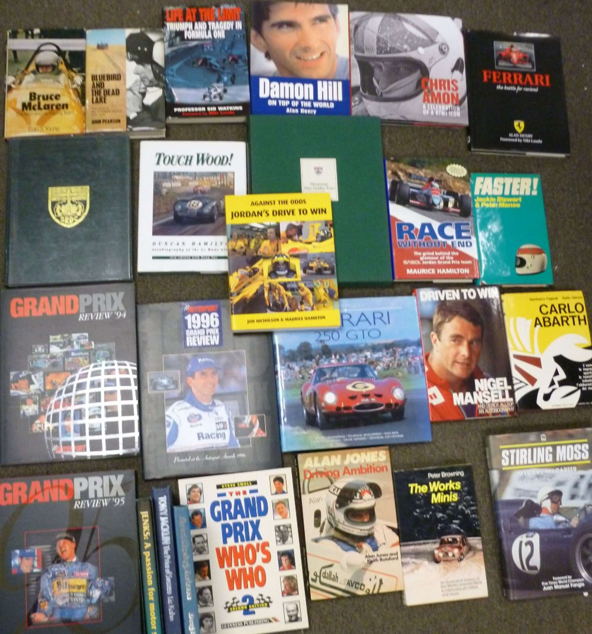 Assorted Motor Racing Books from the John Fitzpatrick Collec-Sold