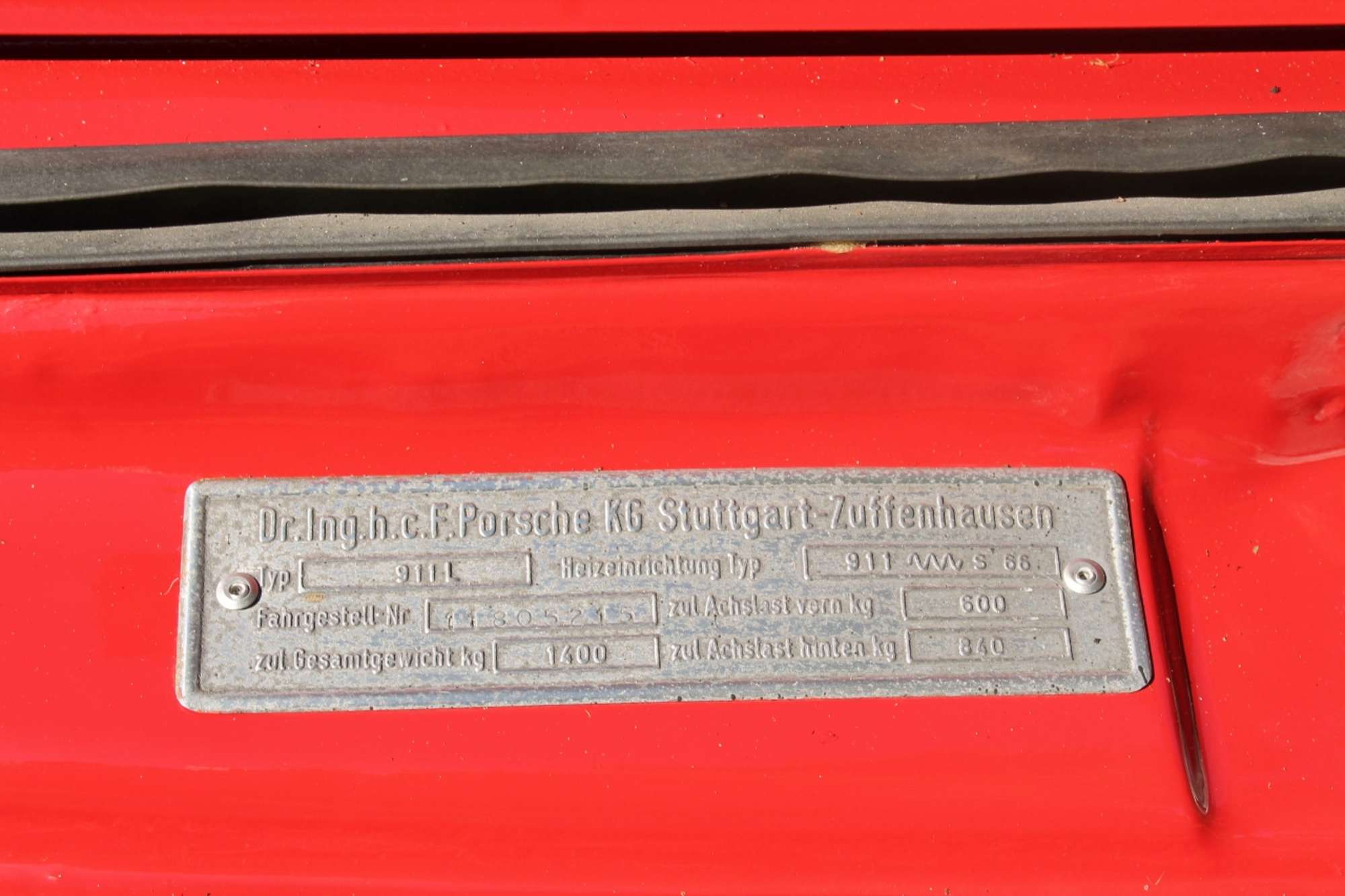 1968 Porsche 911L-Sold