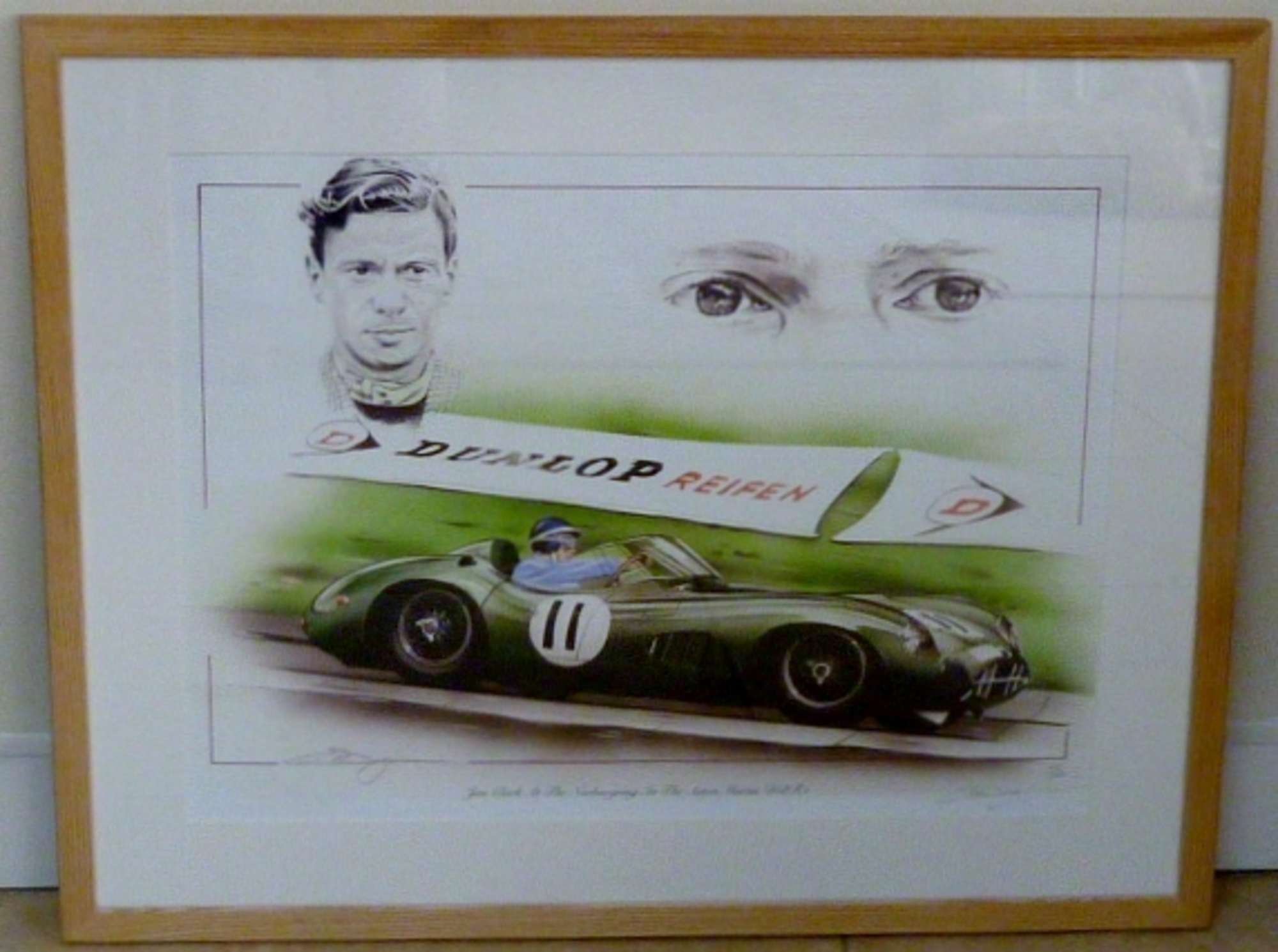 Jim Clark at the Nurburgring.-Sold