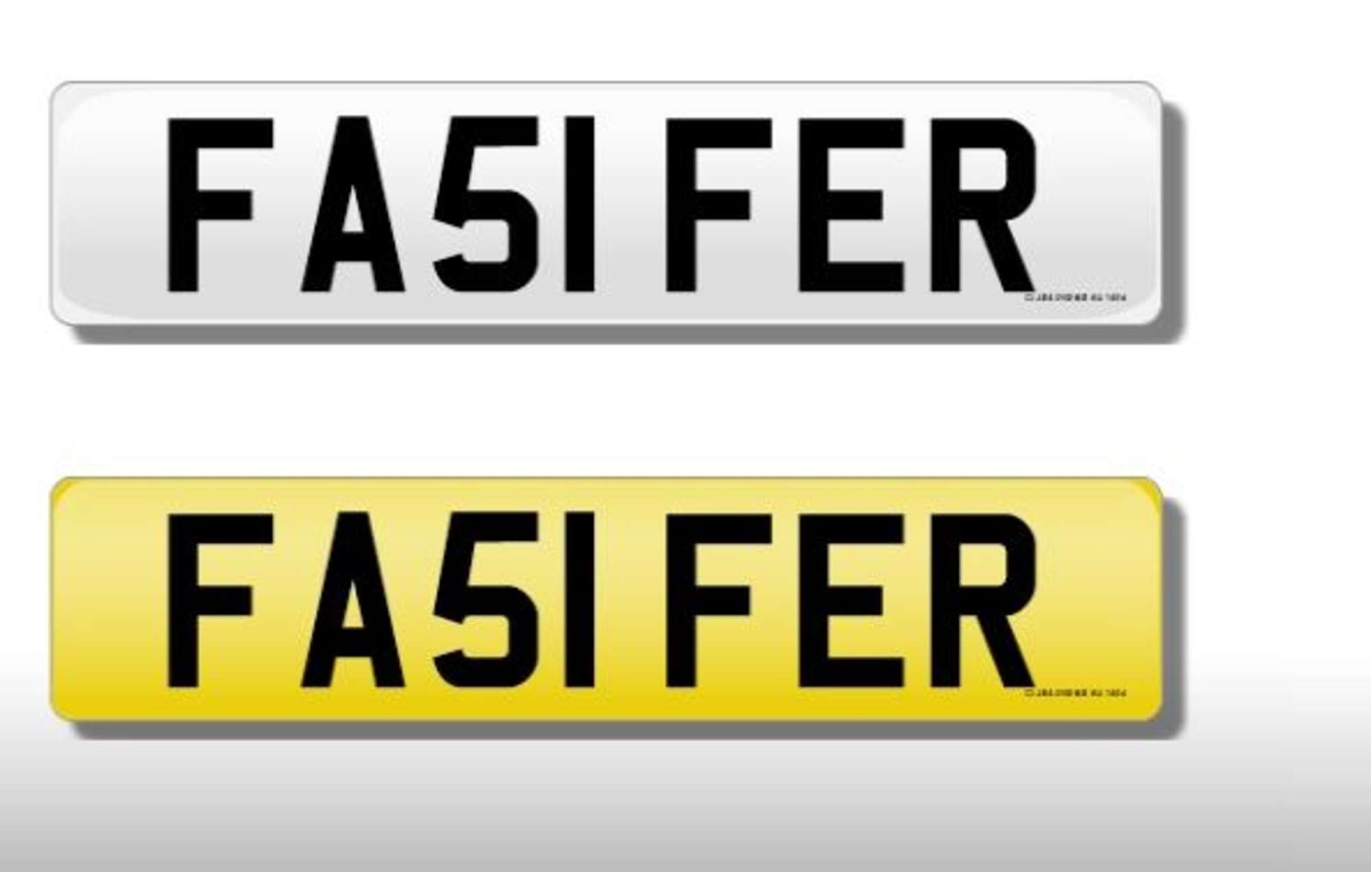 Registration number  FA51 FER.-Auction Lot