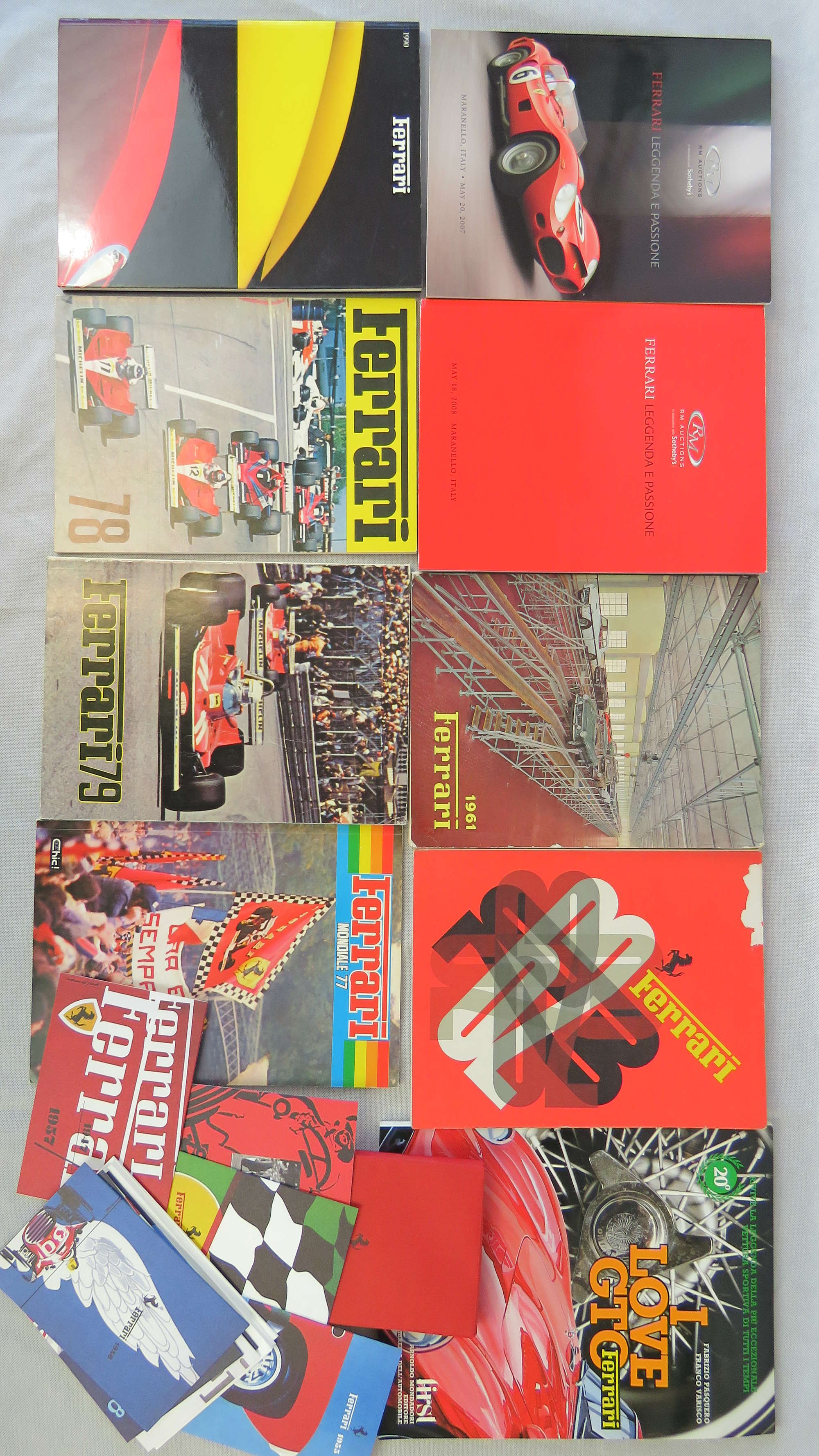 A quantity of Ferrari publications.-Sold