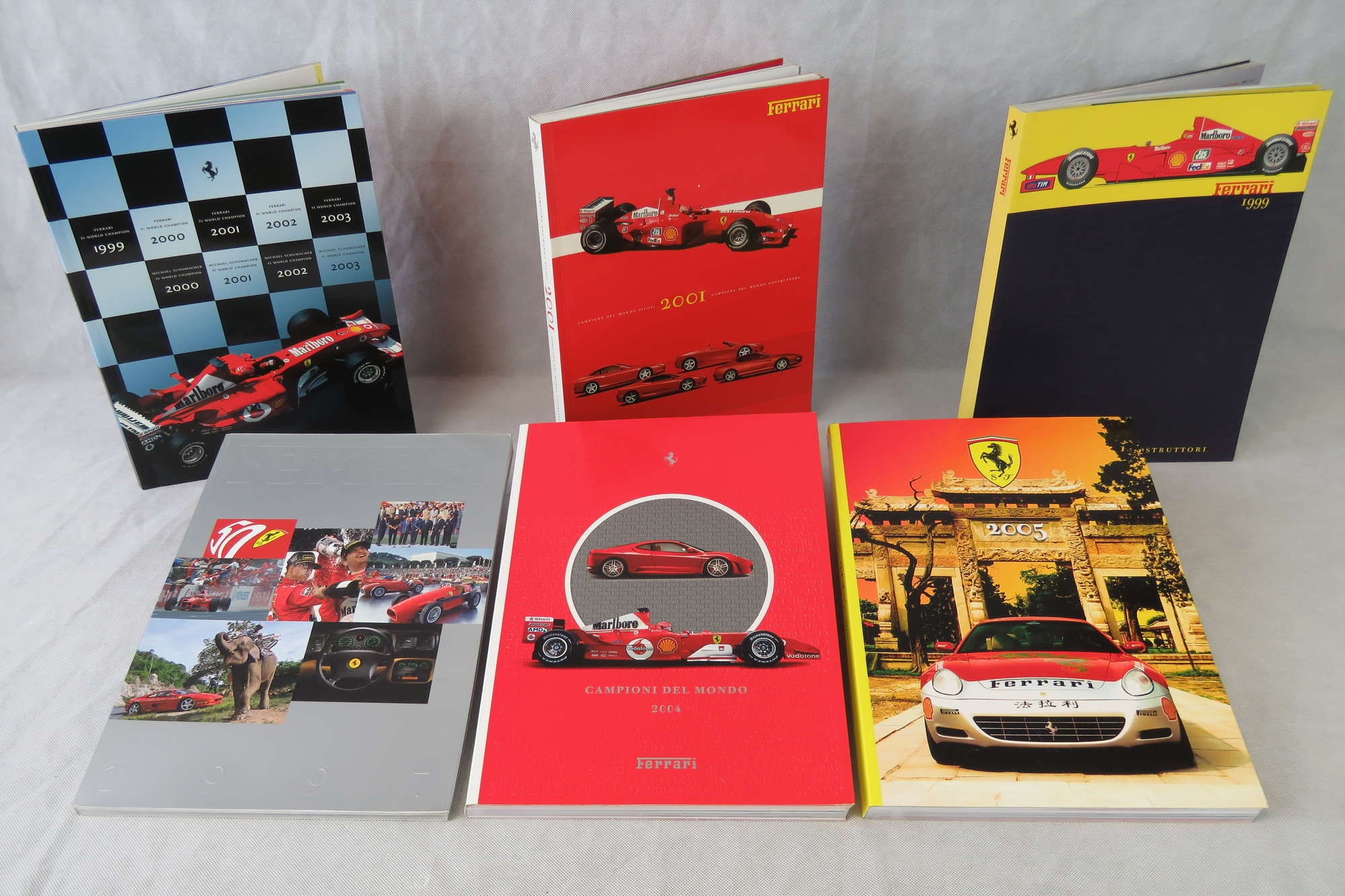 Six Ferrari Yeabooks. -Sold