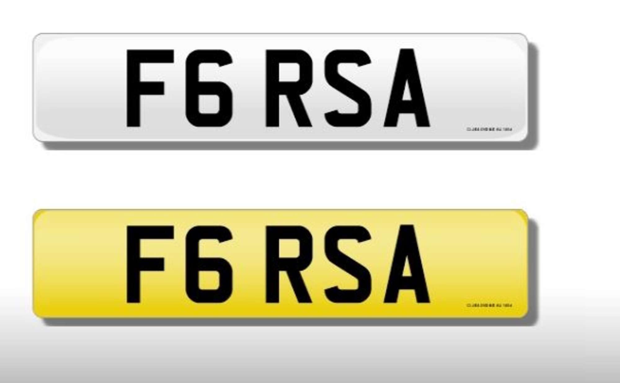F6 RSA Registration Number-Auction Lot