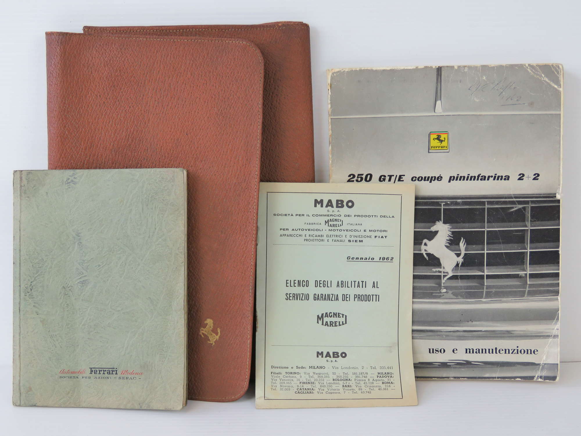  1962 Ferrari 250 Owner's Handbook Pack-Sold