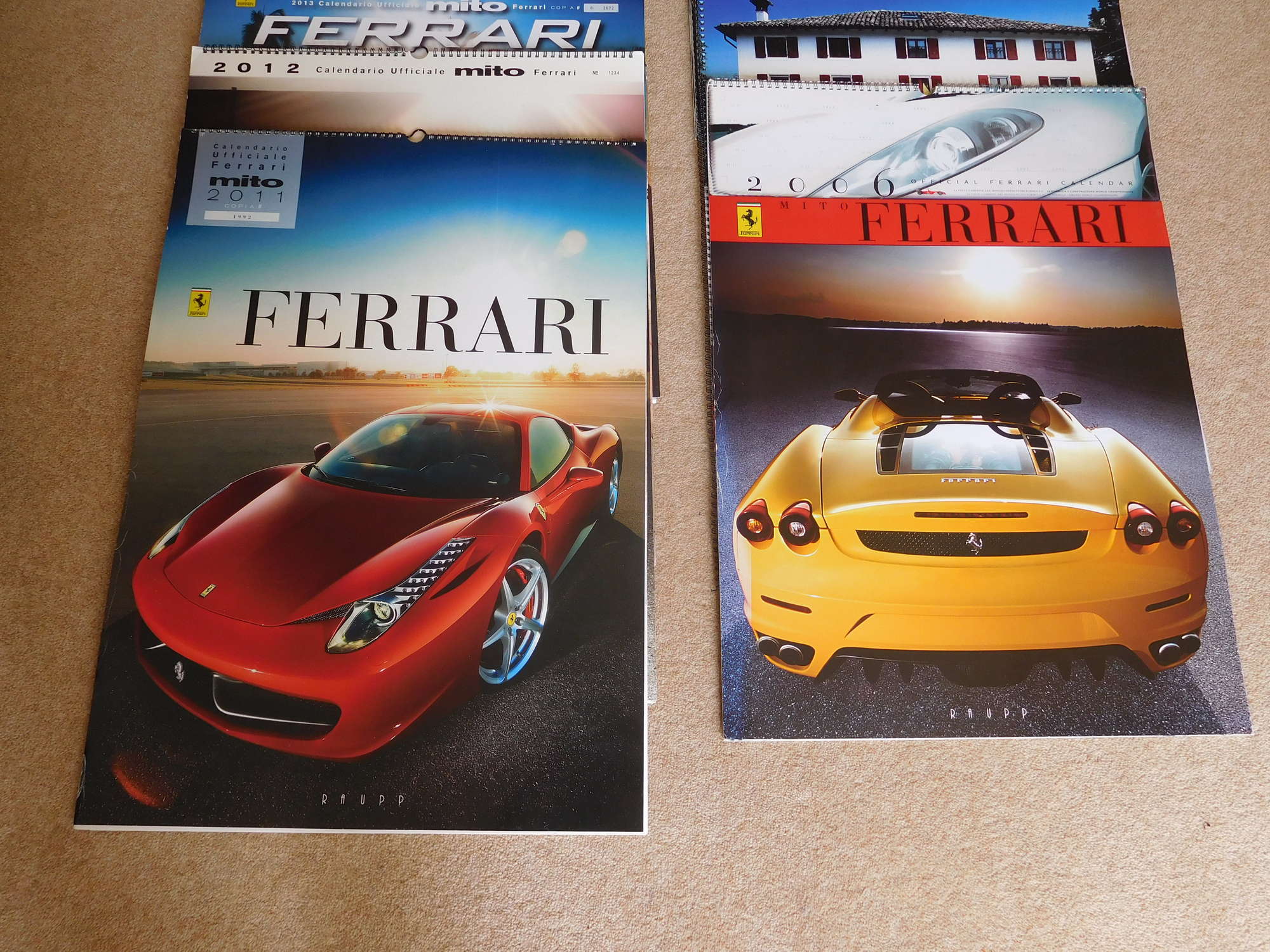 Limited Edition 'MITO' Ferrari Calendars-Auction Lot