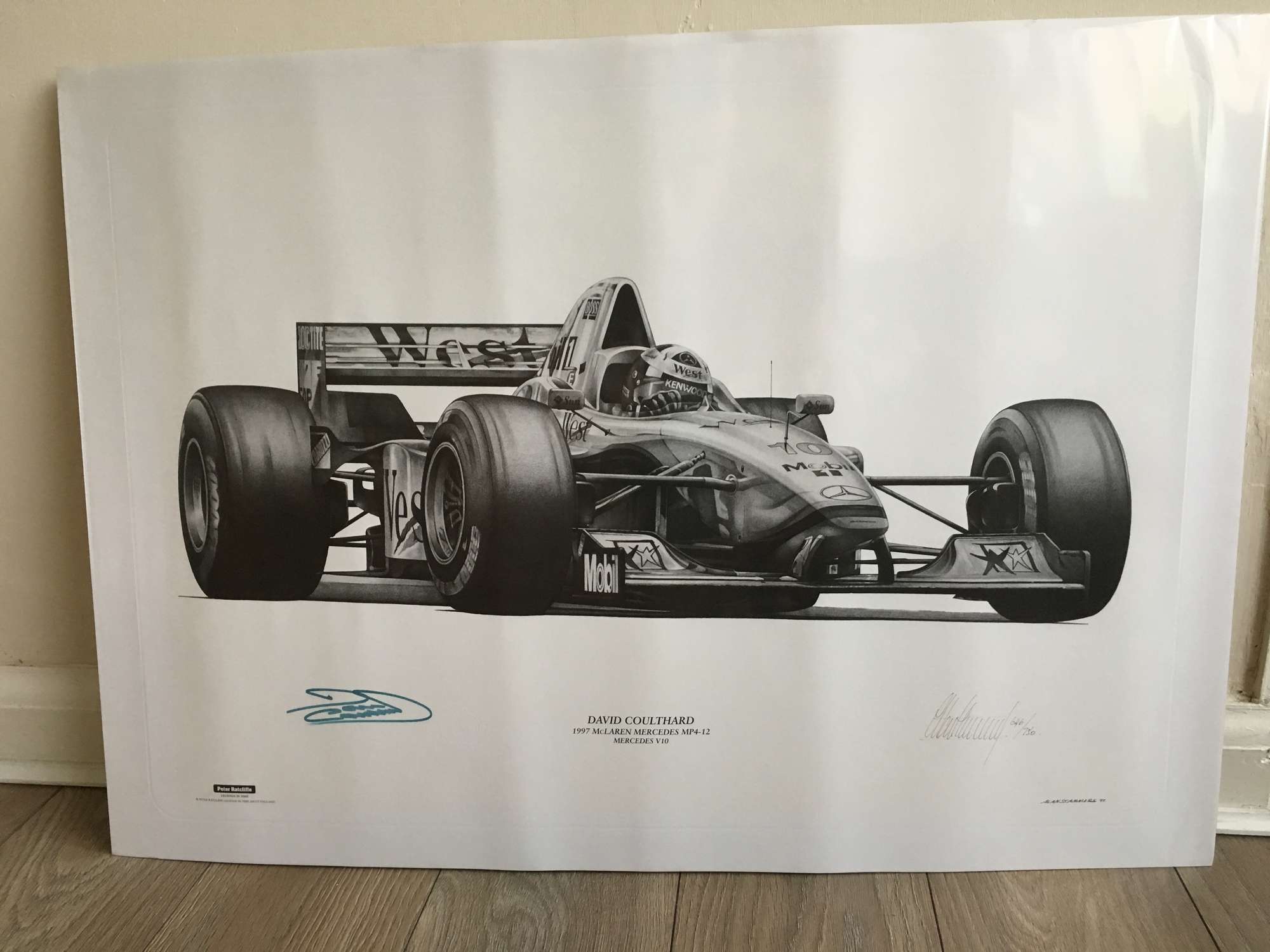 McLaren MP 4/12 fine art limited edition print-Auction Lot