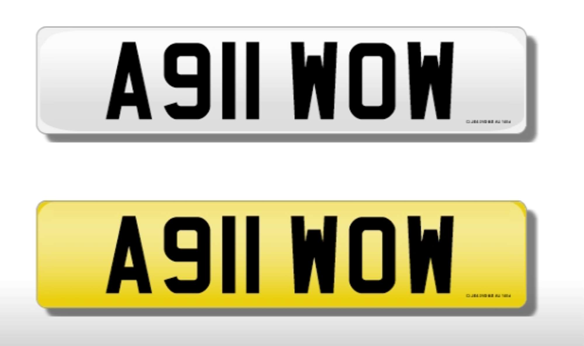 Registration Mark,  A911 WOW-Auction Lot