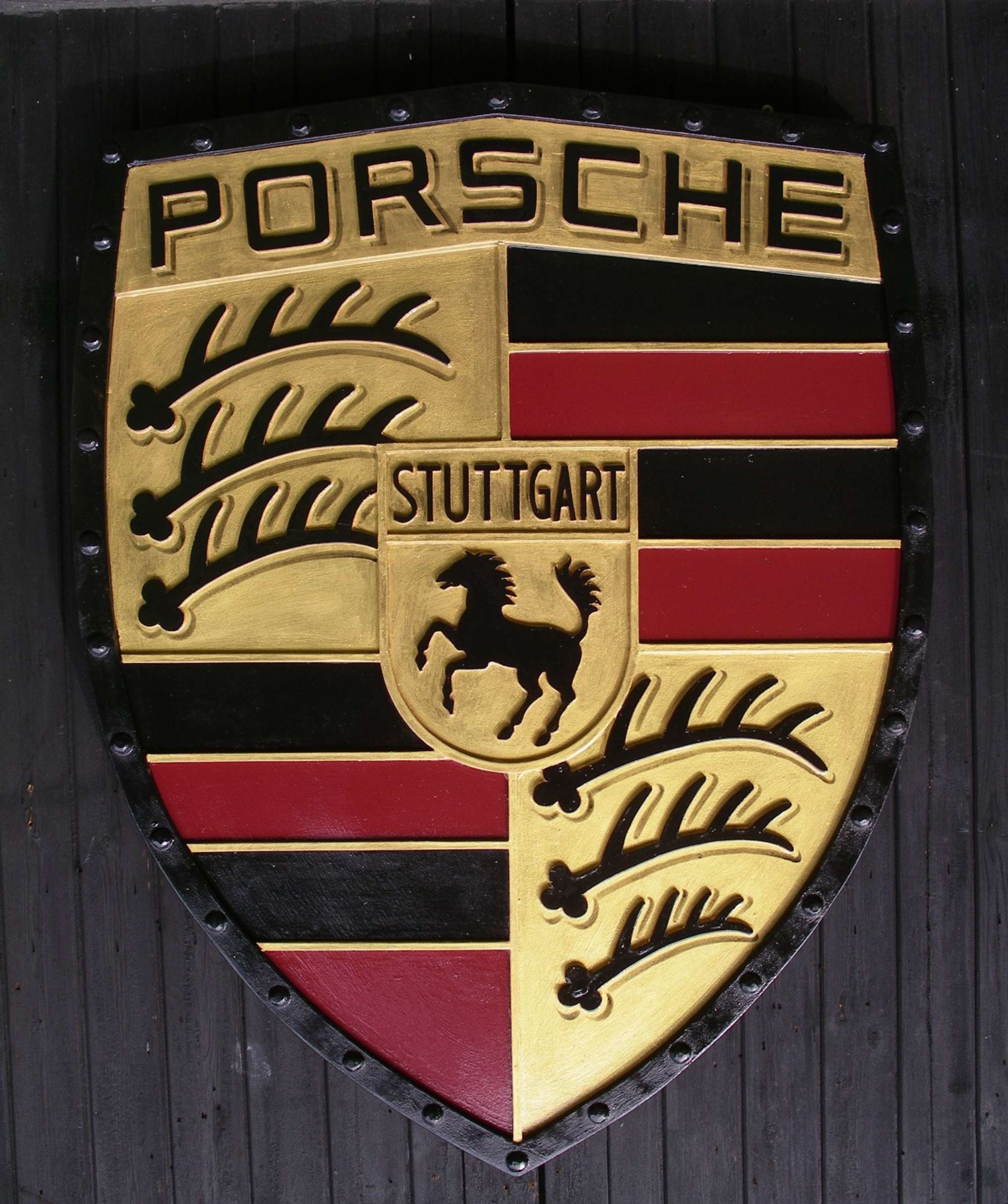 Fibreglass Porsche badge-Sold