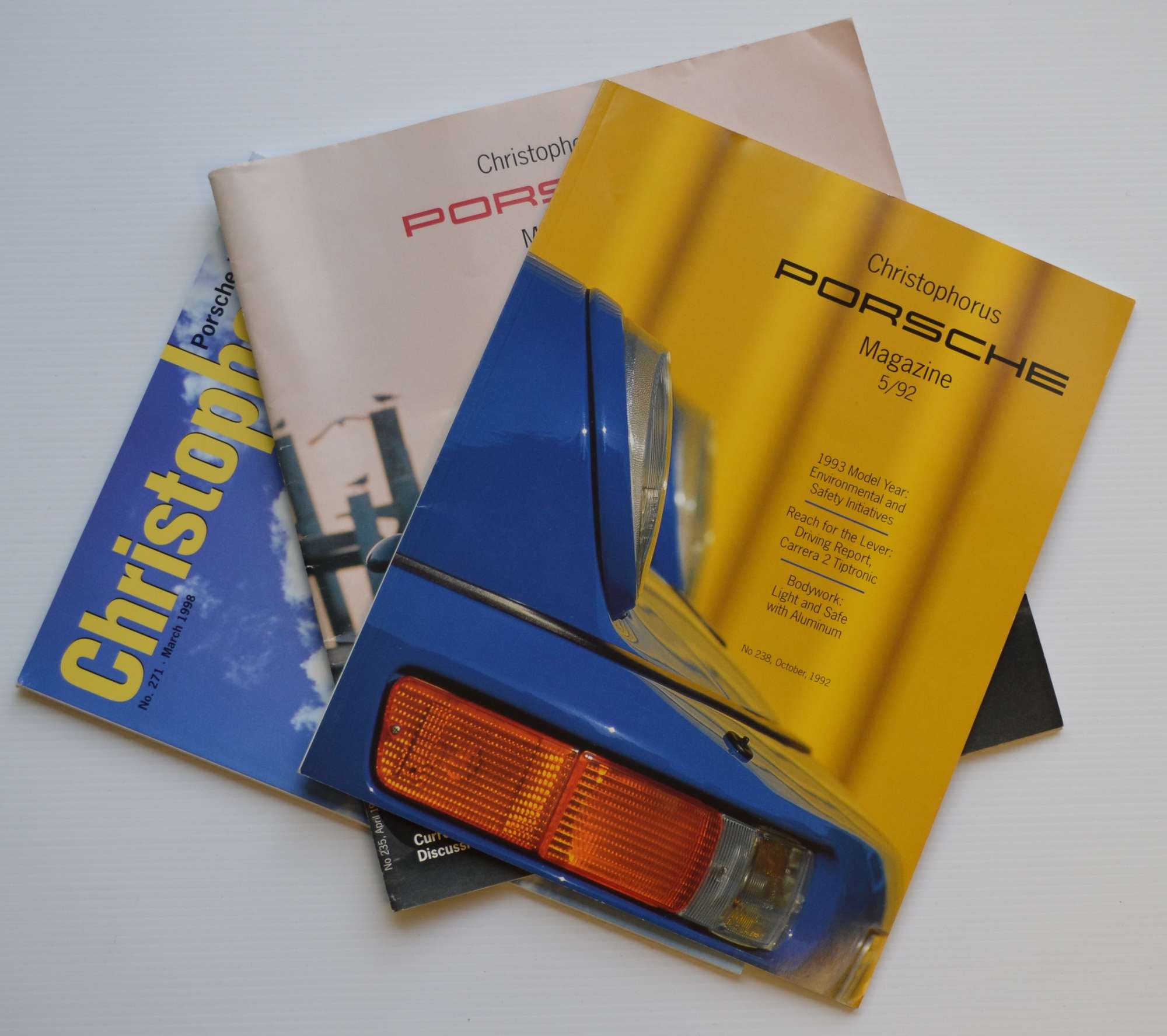 Collection of 1990's Porsche Christophorus magazines -Sold
