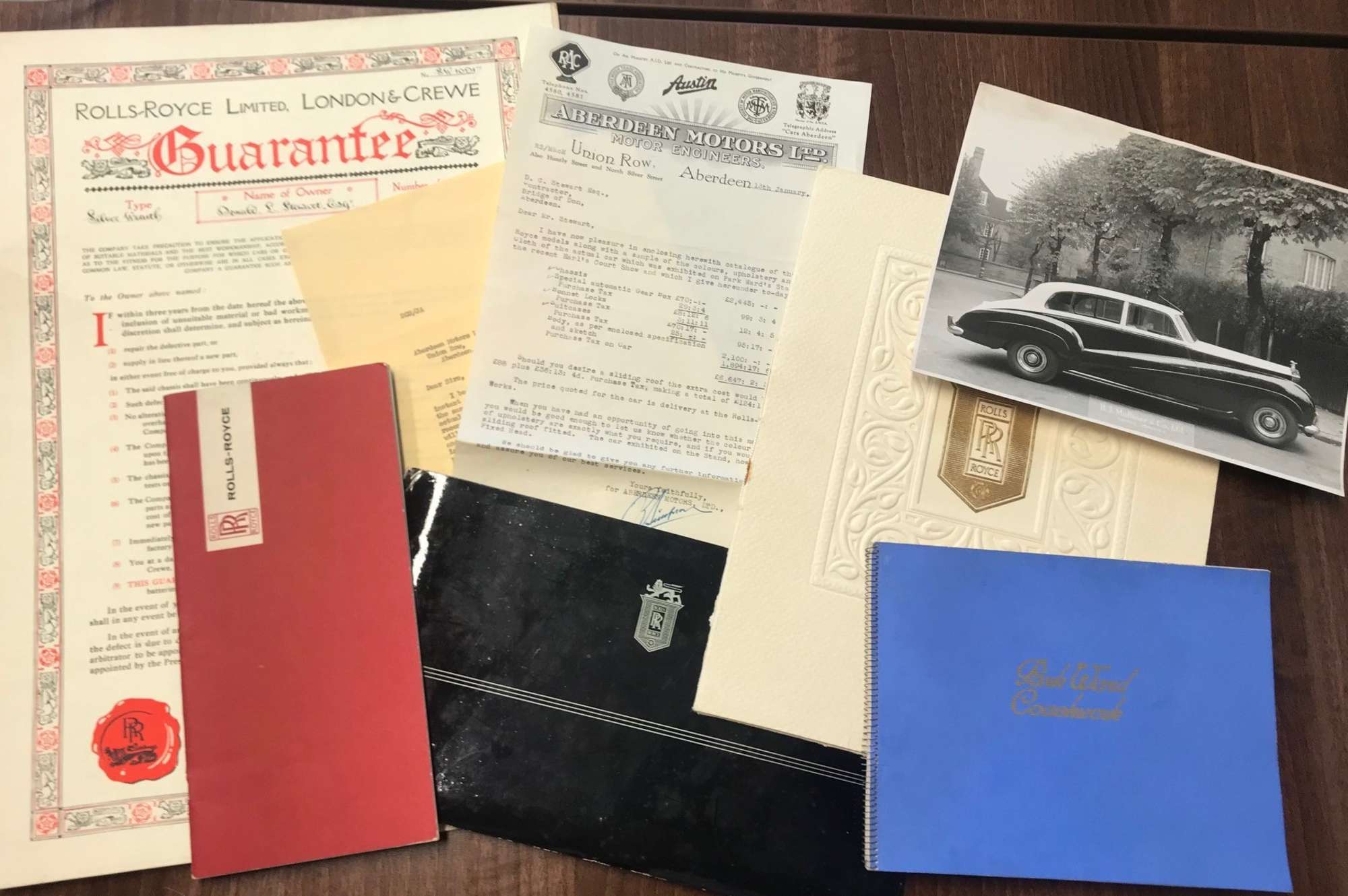 Rolls-Royce and Bentley ephemera. -Sold