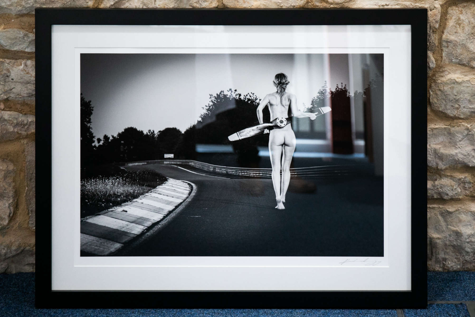 ‘Flugplatz’ by Rachel Clegg with propeller-Sold