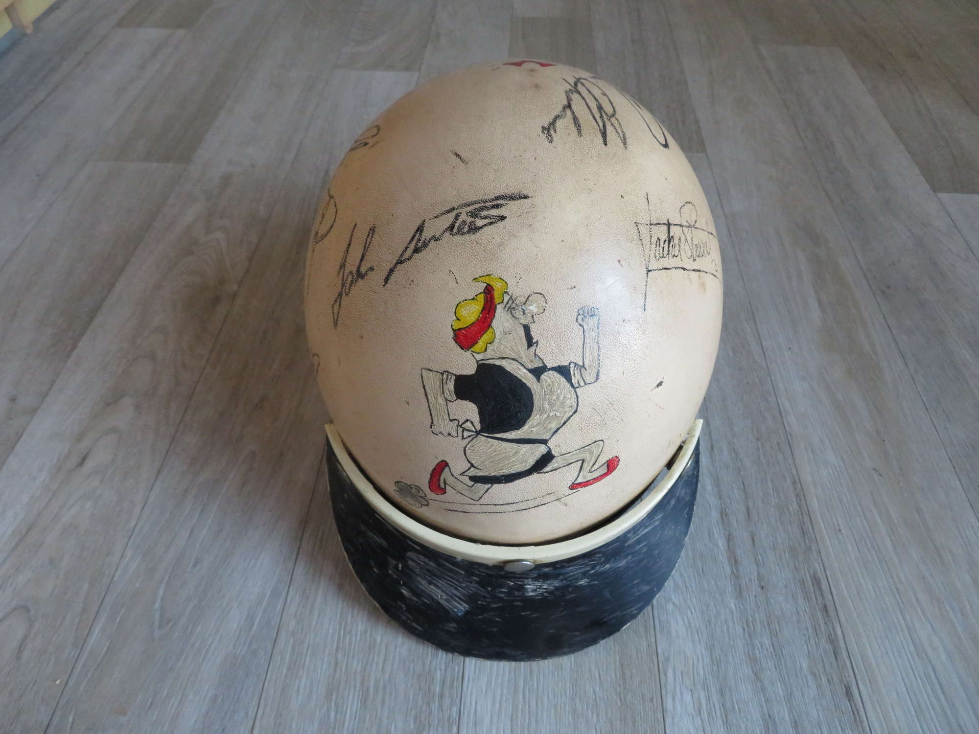 Multi-signed, Sixties race helmet-Sold