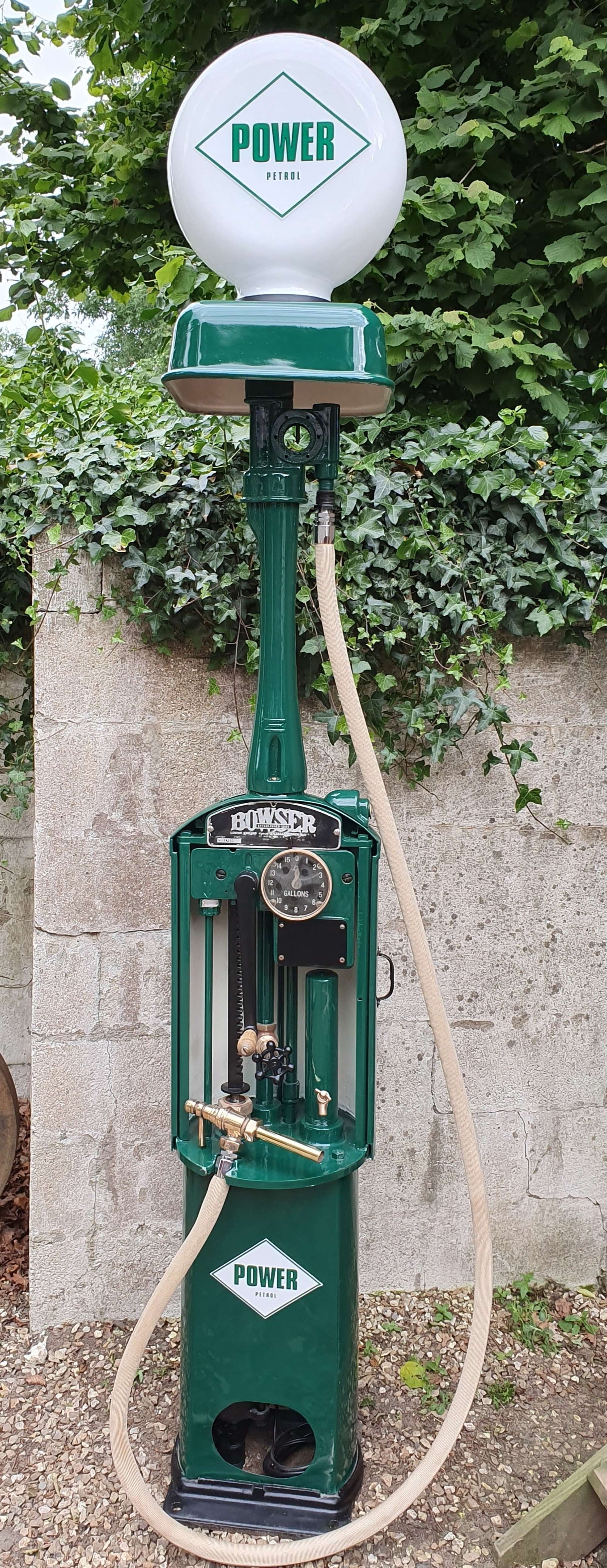 c.1920s Bowser 'red sentry' hand cranked petrol pump-Auction Lot