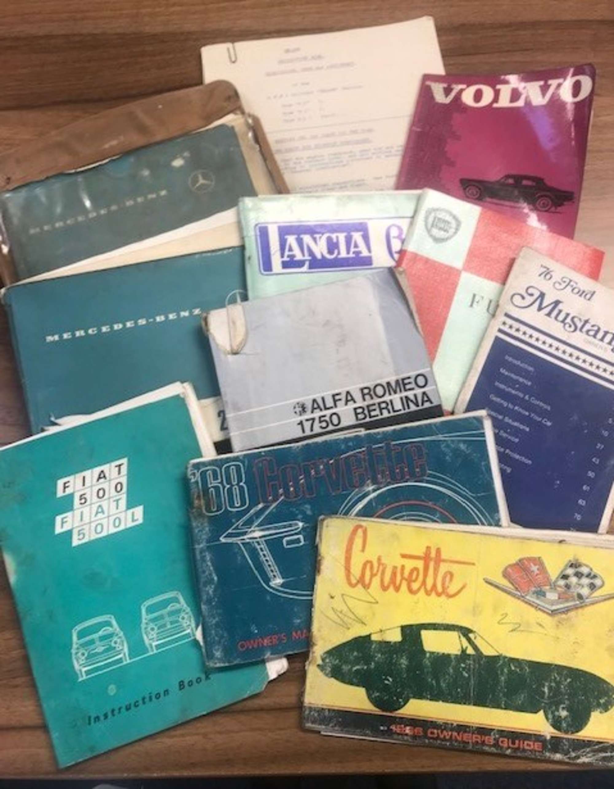 Mixed lot Foreign car handbooks and manuals-Sold