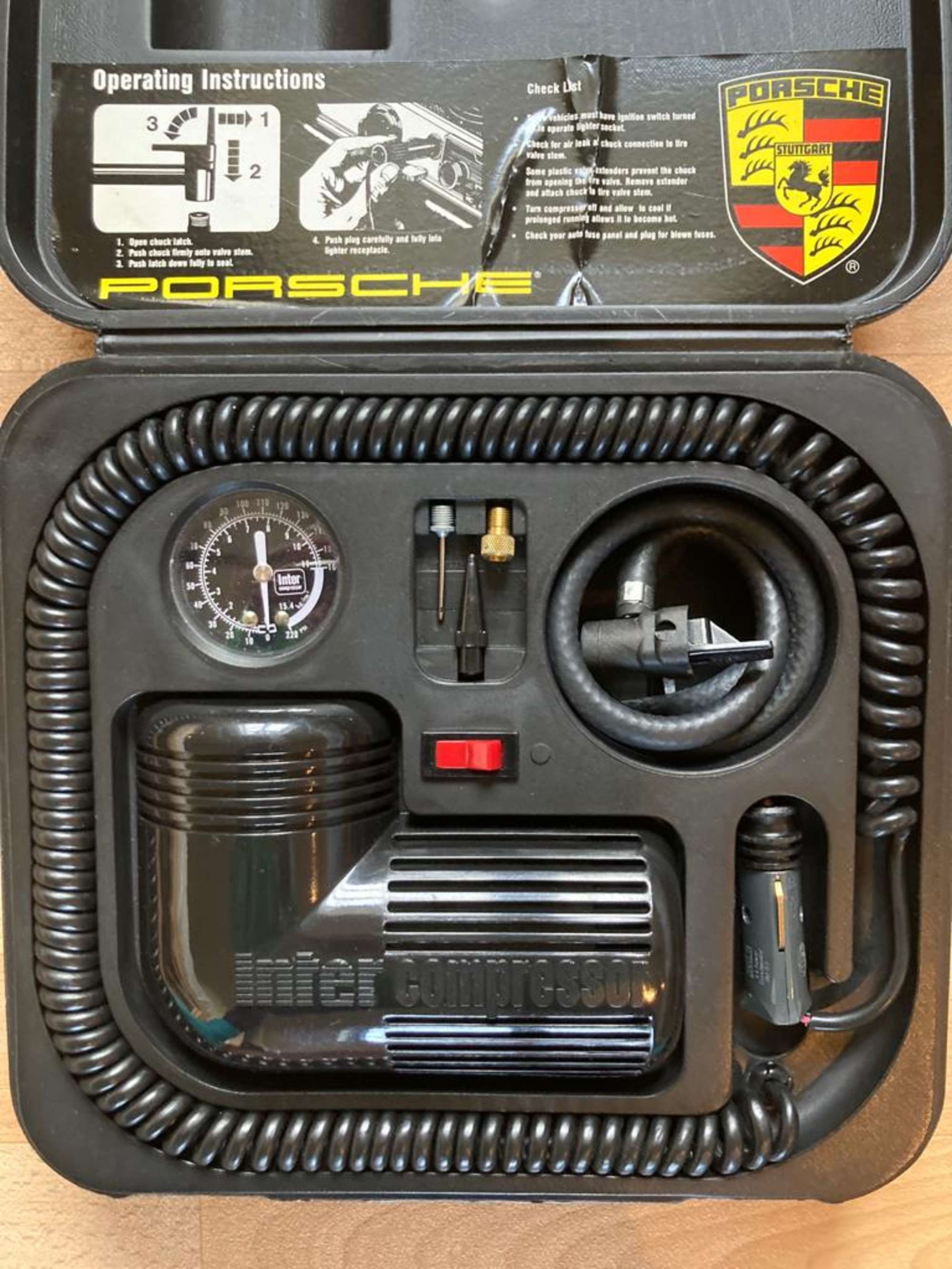 Genuine Porsche inflator kit (circa 1980/1990s) -Sold