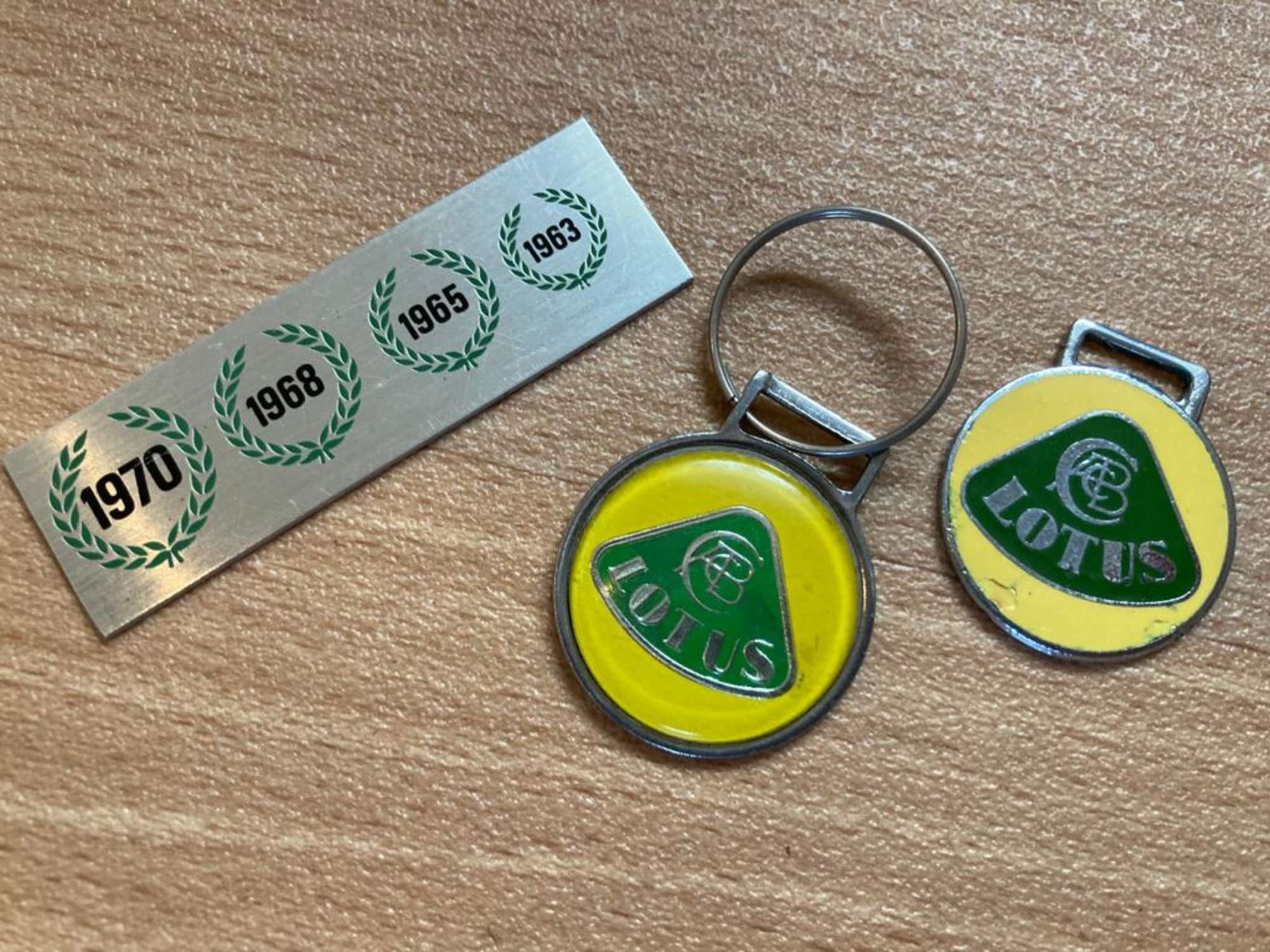 Numerous Lotus manuals and key-rings-Sold