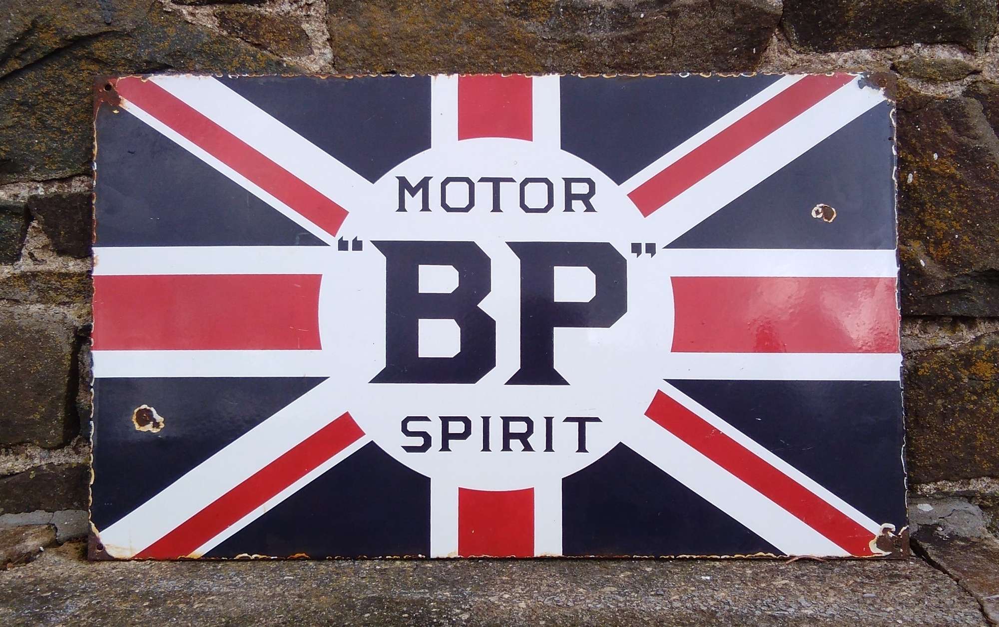 'BP Motor Spirit' enamel sign-Sold