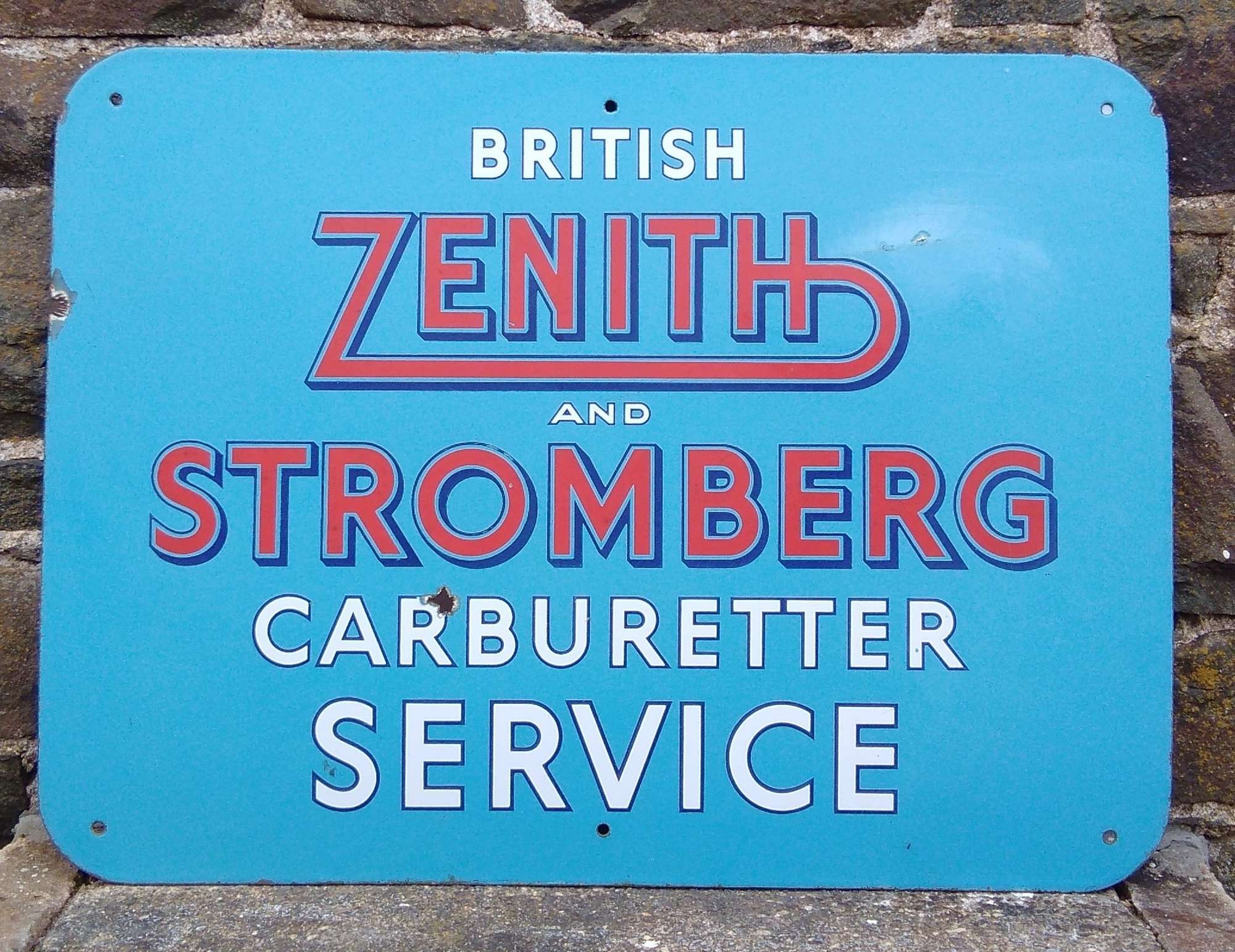 'British Zenith & Stromberg Carburetter Service' sign-Sold