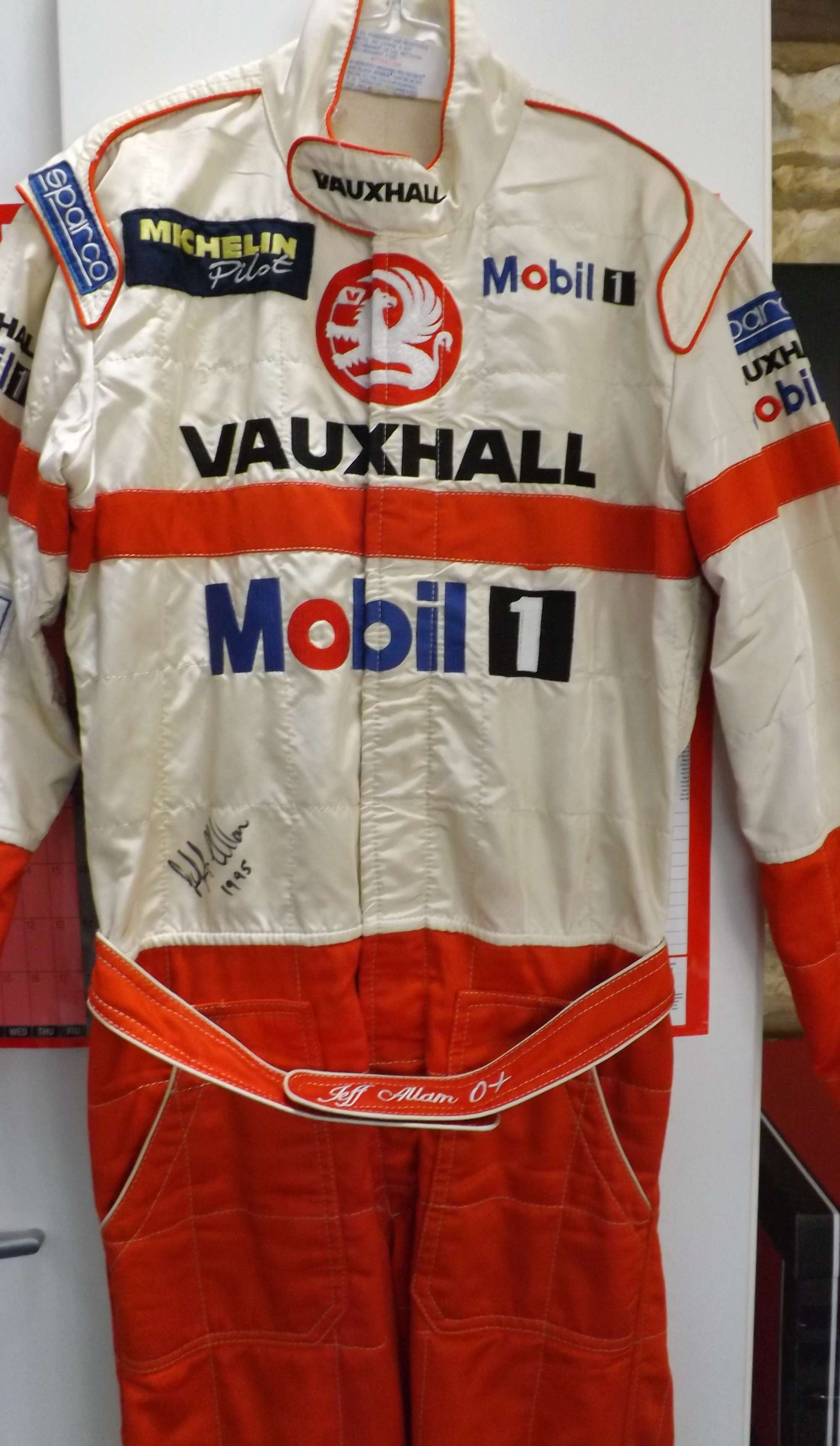 Jeff Allam racing overalls -Sold