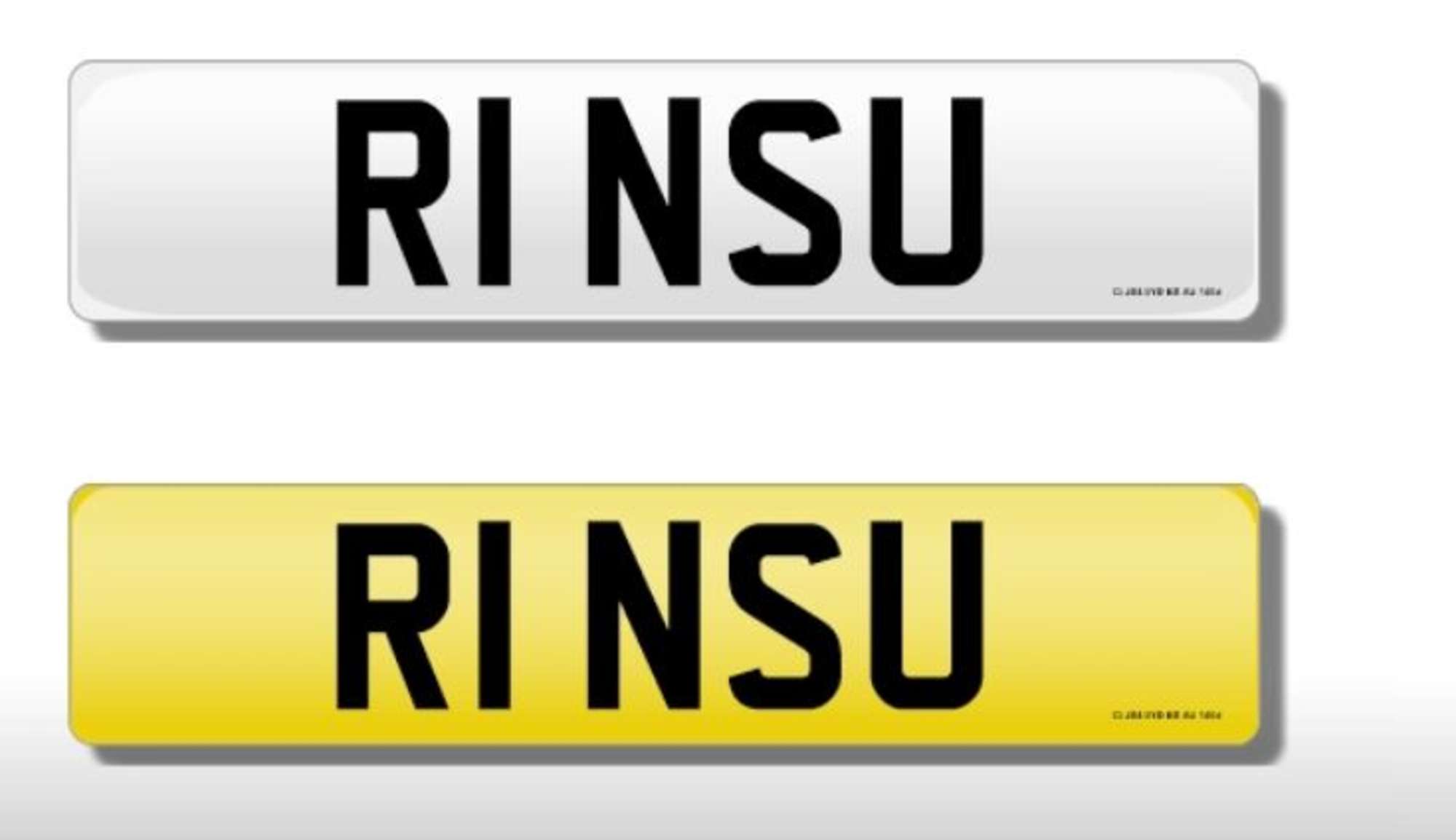 Cherished number plate R1 NSU-Auction Lot