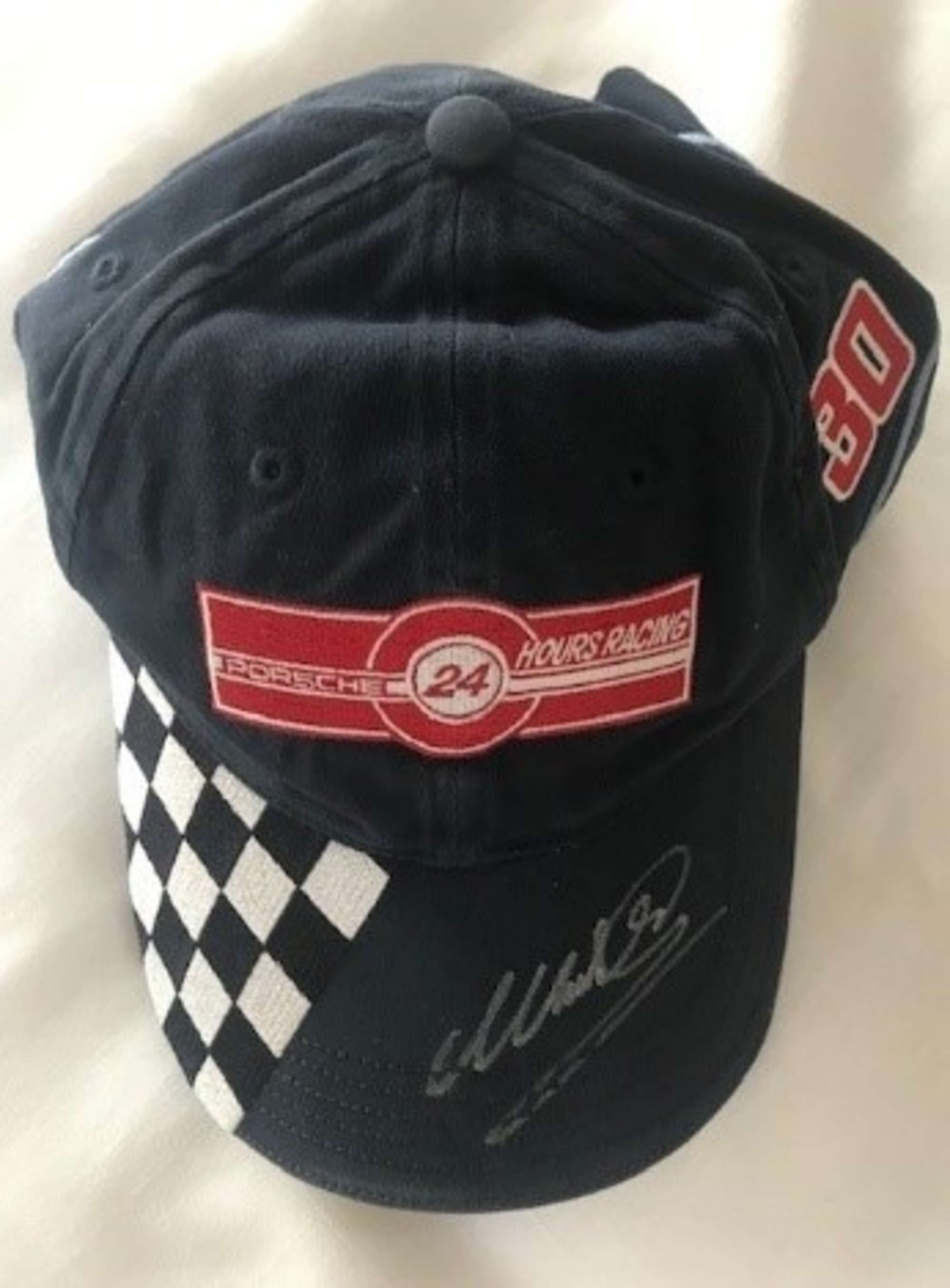 Porsche Le Mans cap signed by Mark Webber -Sold