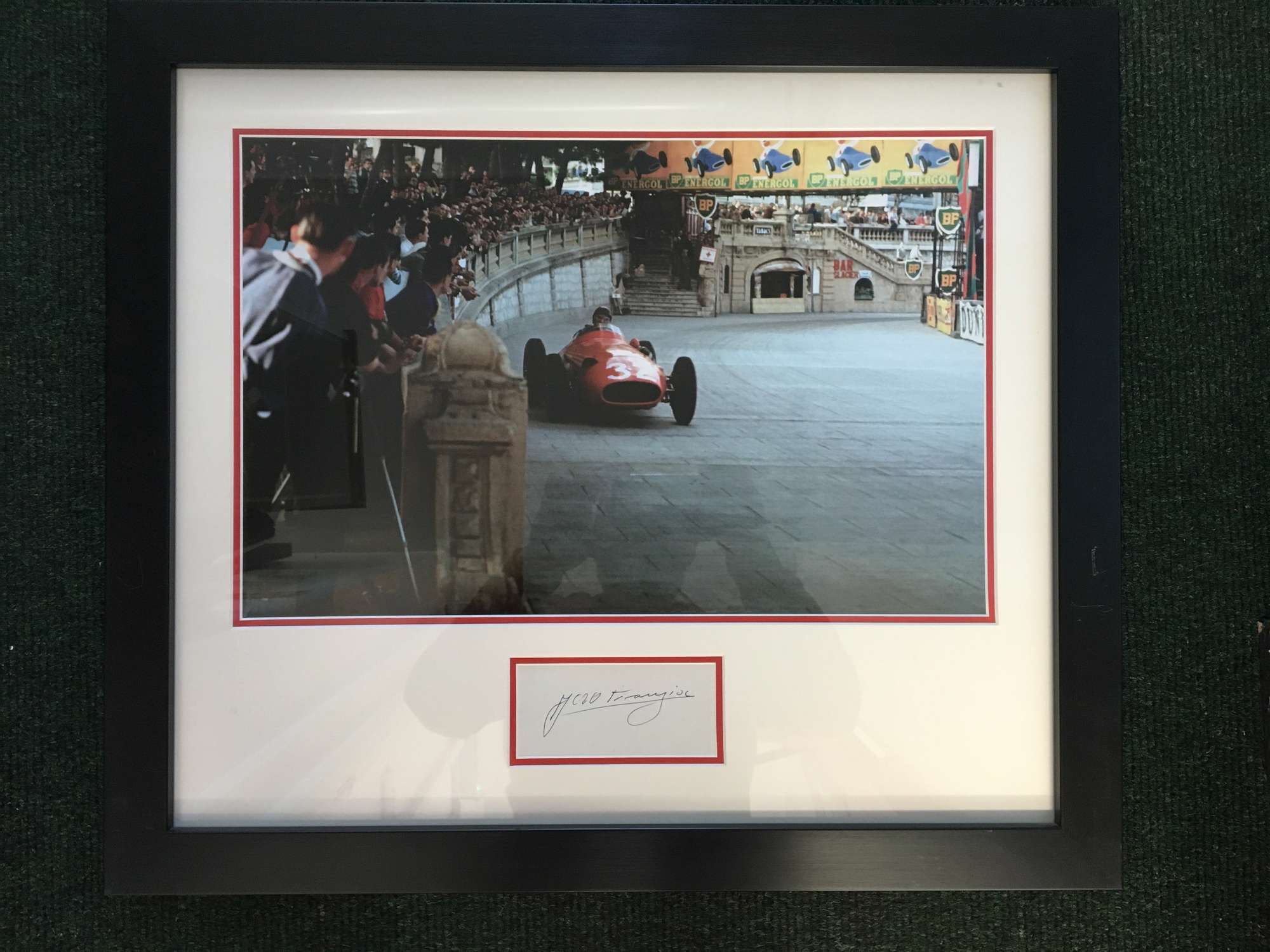 J M Fangio, Maserati 250F 'Streets of Monaco' photograph-Auction Lot