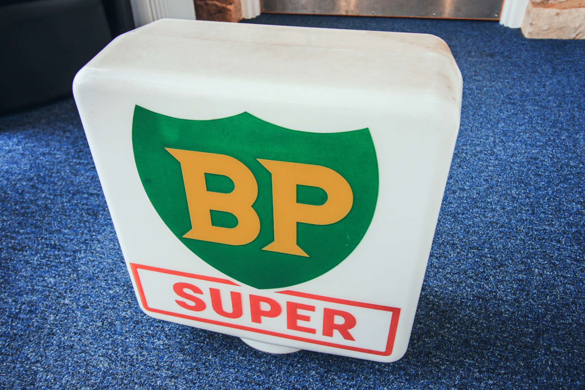 Original 1960's BP Petrol Pump Glass Globe-Sold