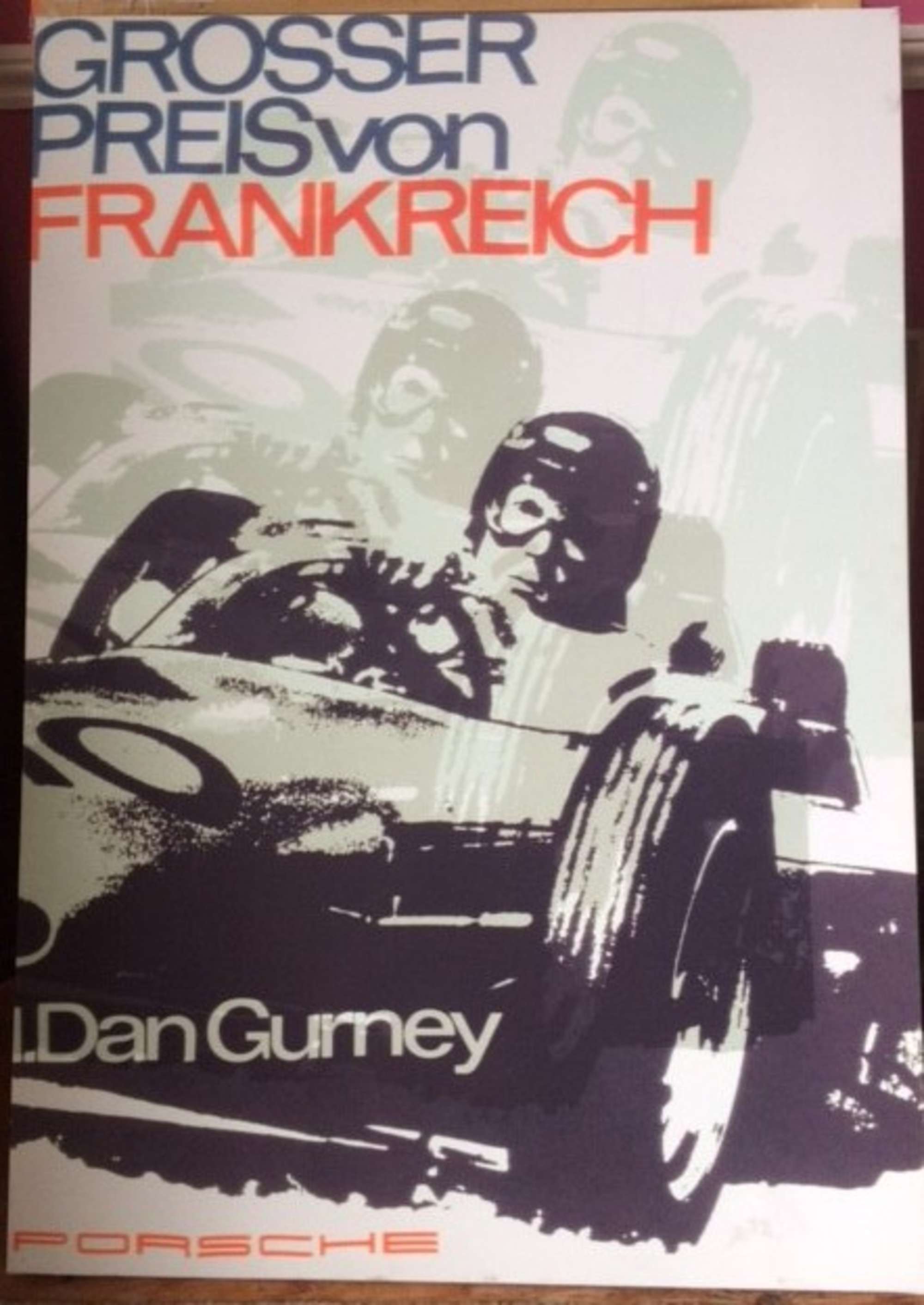 Dan Gurney Porsche canvas-Auction Lot