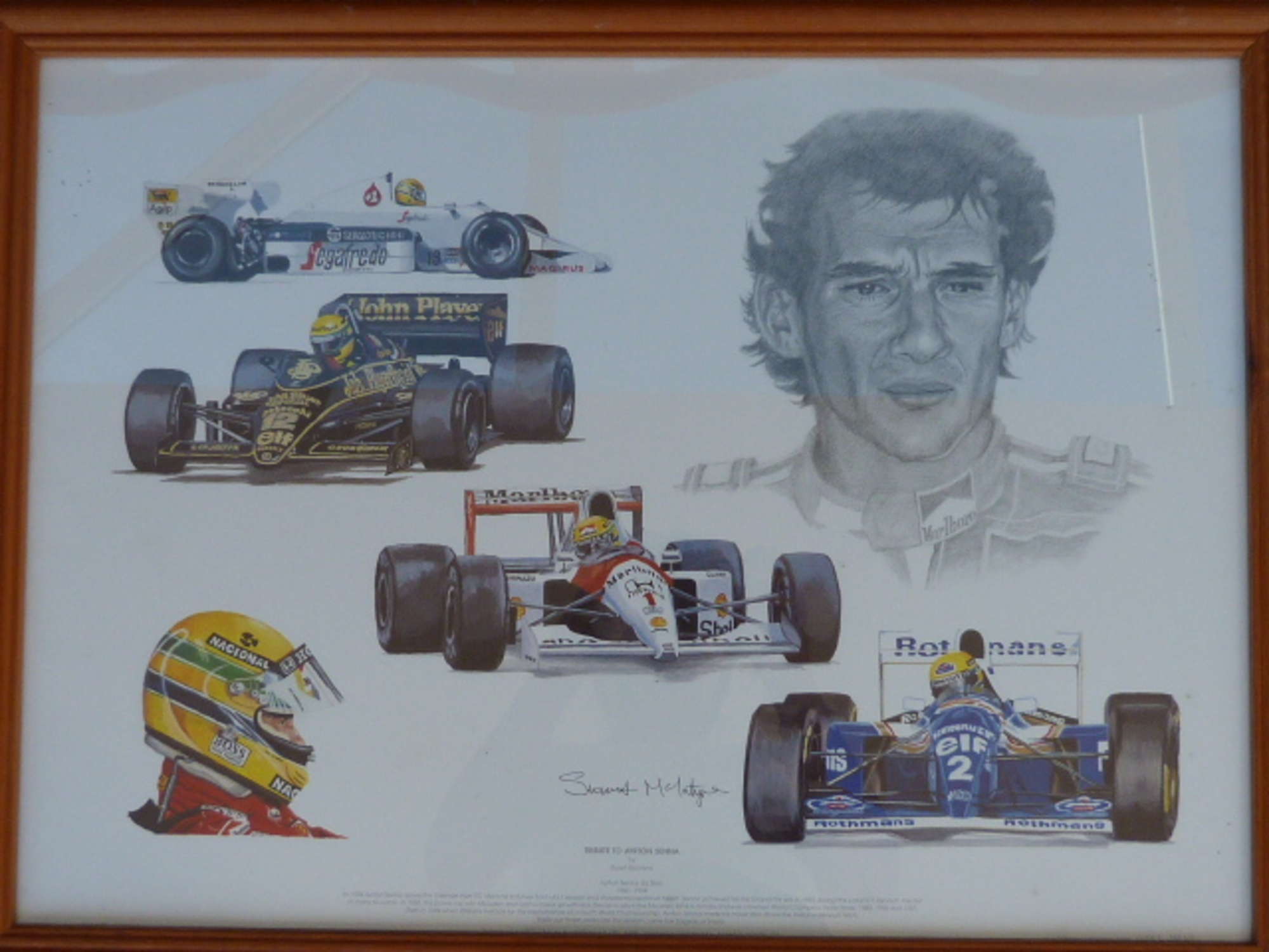 Pair of motorsport prints-Auction Lot