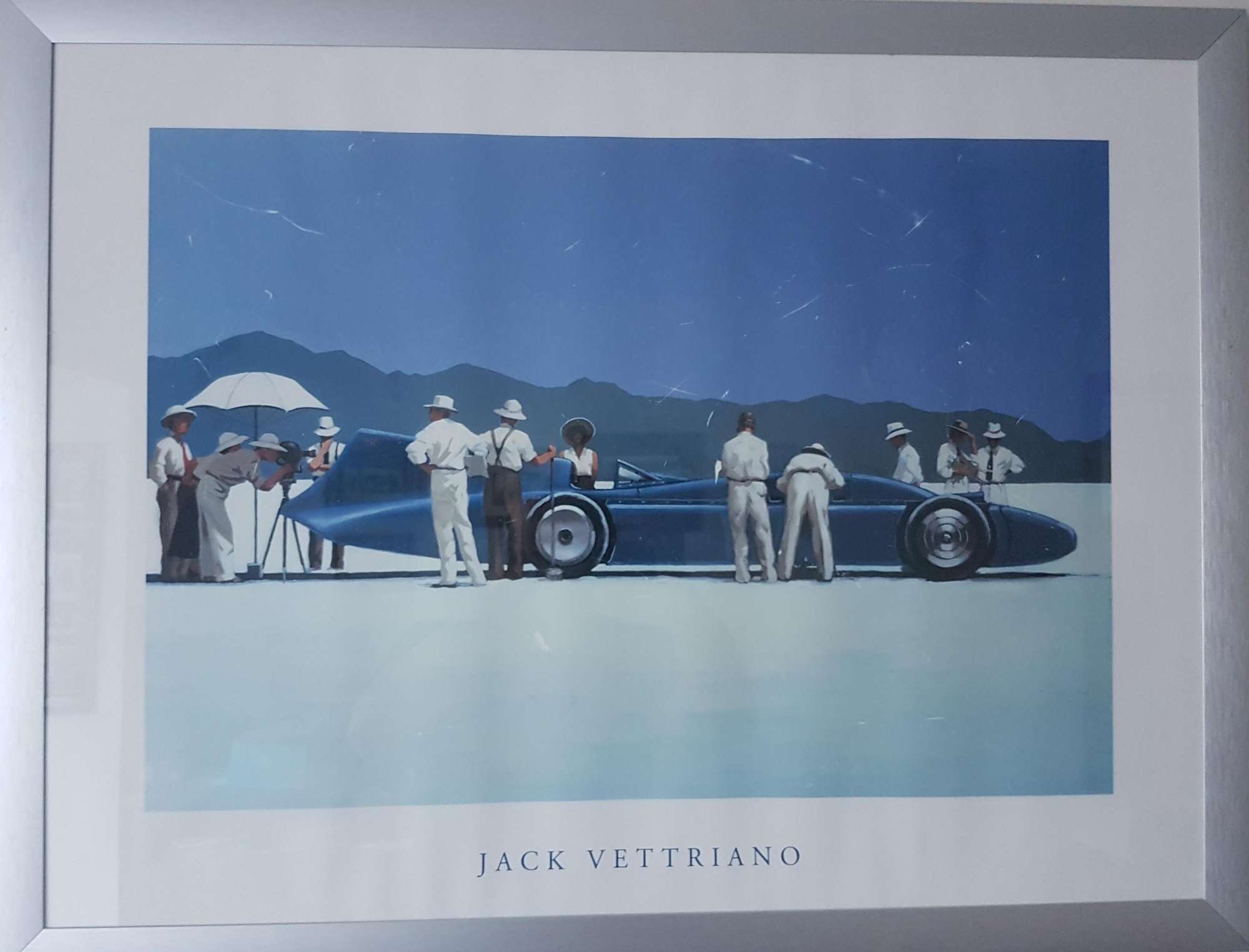 Reproduction Encadrée Jack Vettriano – Bluebird At Bonneville – 66x46 Cm