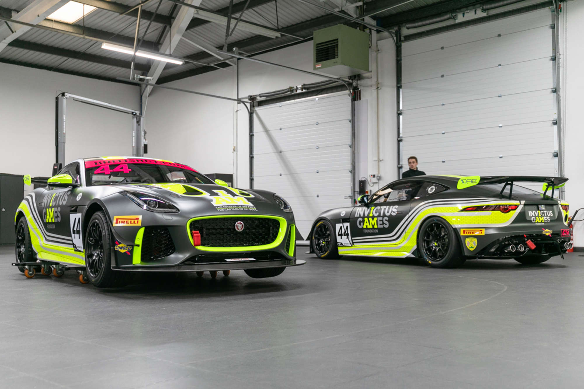 A pair of Jaguar F-Type SVR GT4 Race Cars and spares package-Sold