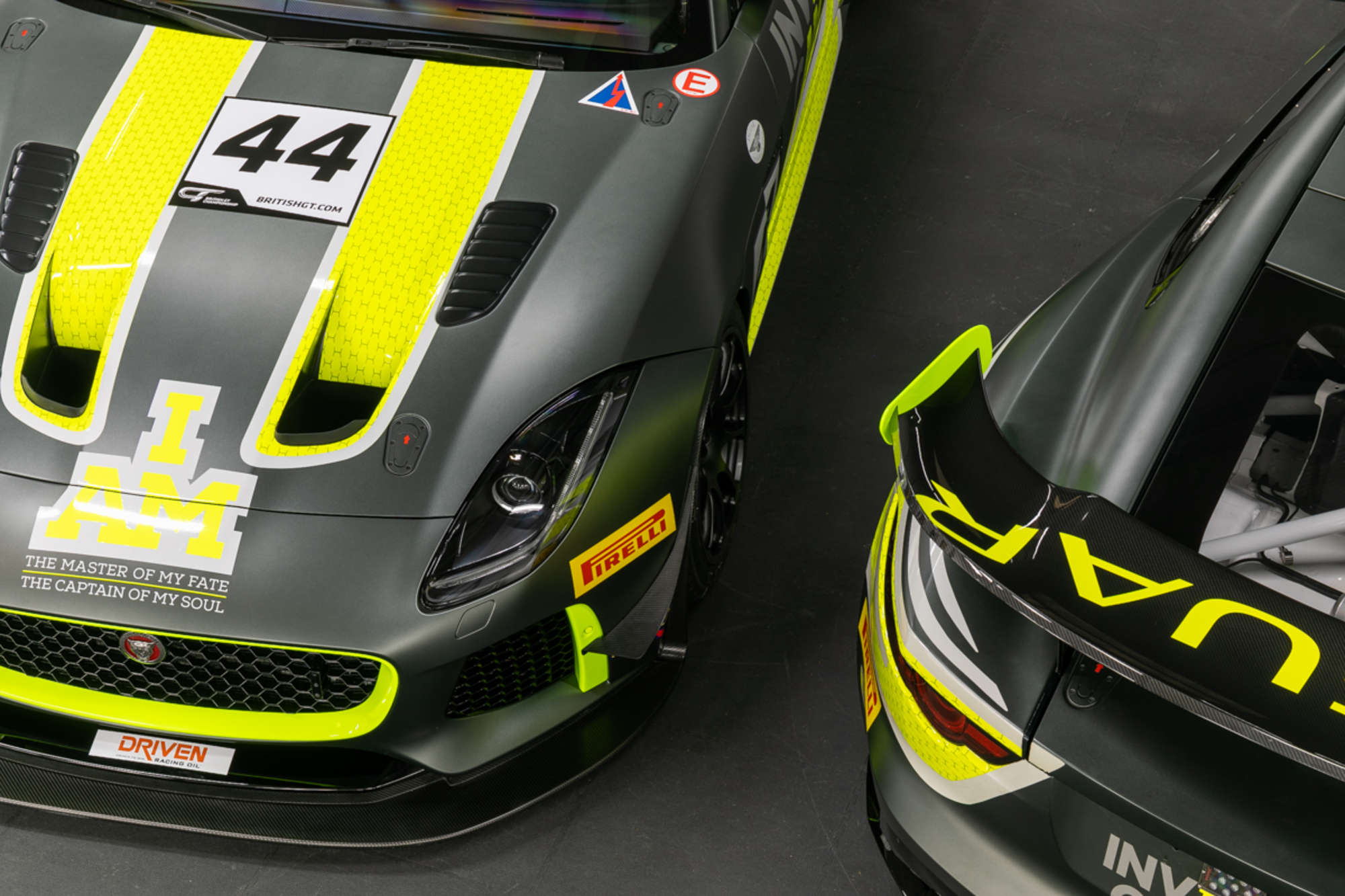 A pair of Jaguar F-Type SVR GT4 Race Cars and spares package-Sold