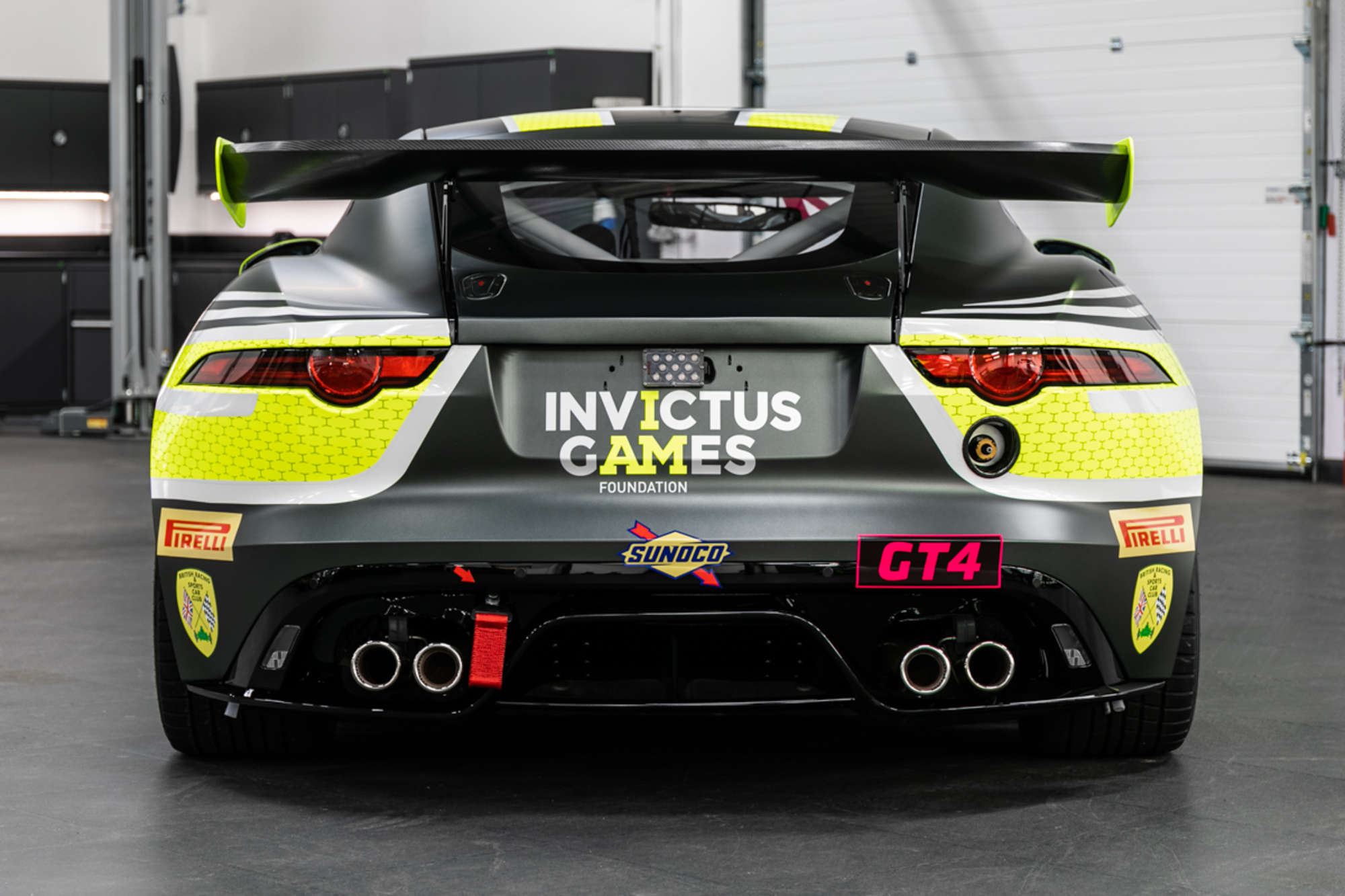 A pair of Jaguar F-Type SVR GT4 Race Cars and spares package-Sold