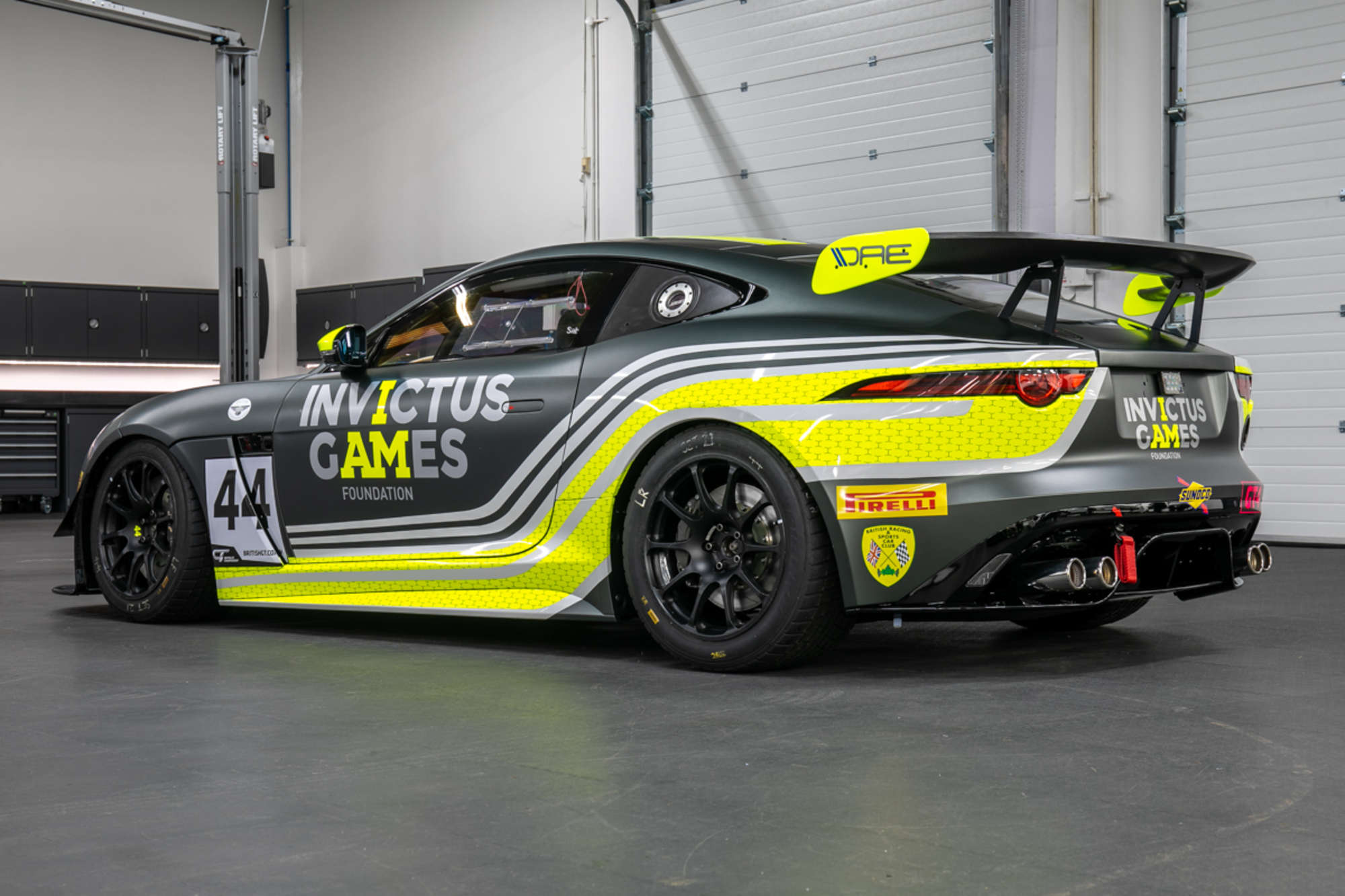 A pair of Jaguar F-Type SVR GT4 Race Cars and spares package-Sold