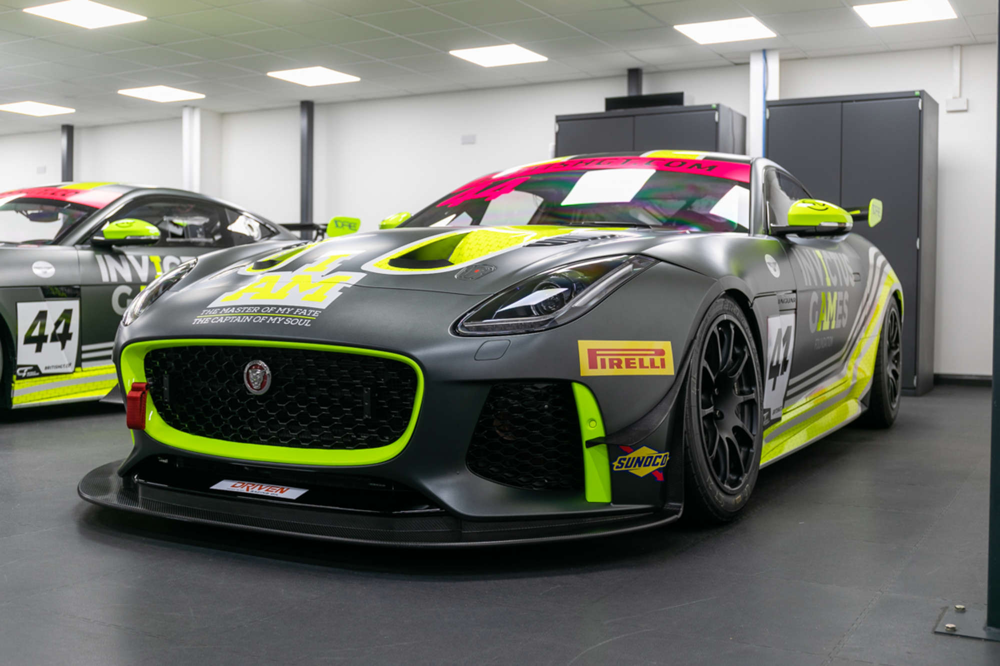 A pair of Jaguar F-Type SVR GT4 Race Cars and spares package-Sold