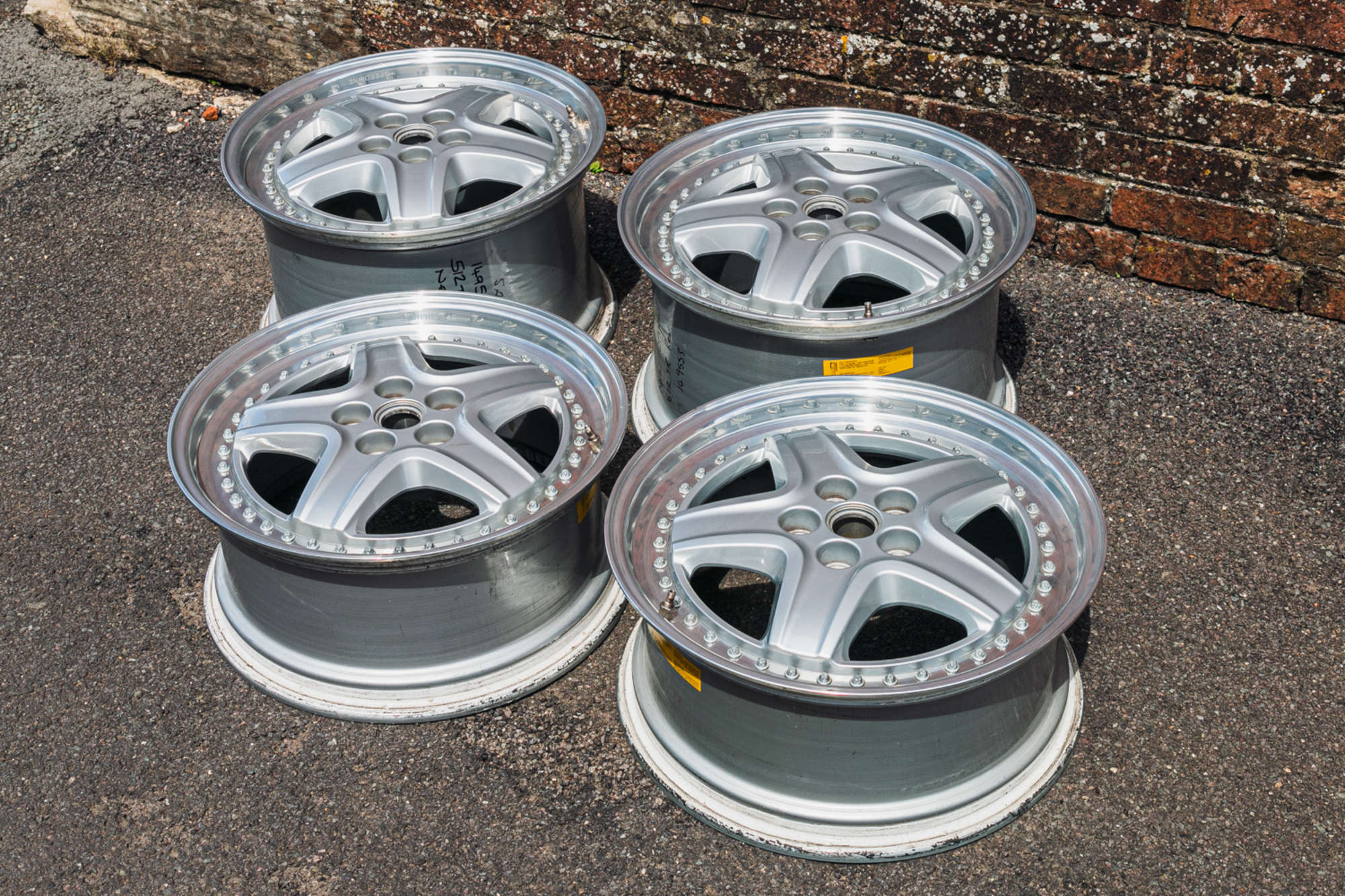 Set of Ferrari 512TR factory-option split-rim alloy wheels-Sold