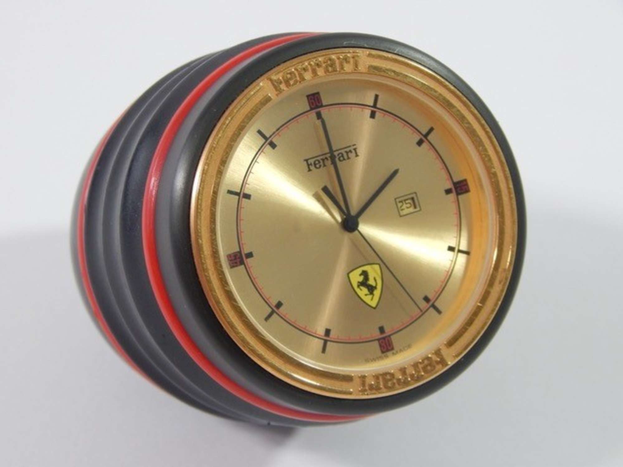 Ferrari Formula 1980's Cartier Desk Clock Swiss Made-Sold
