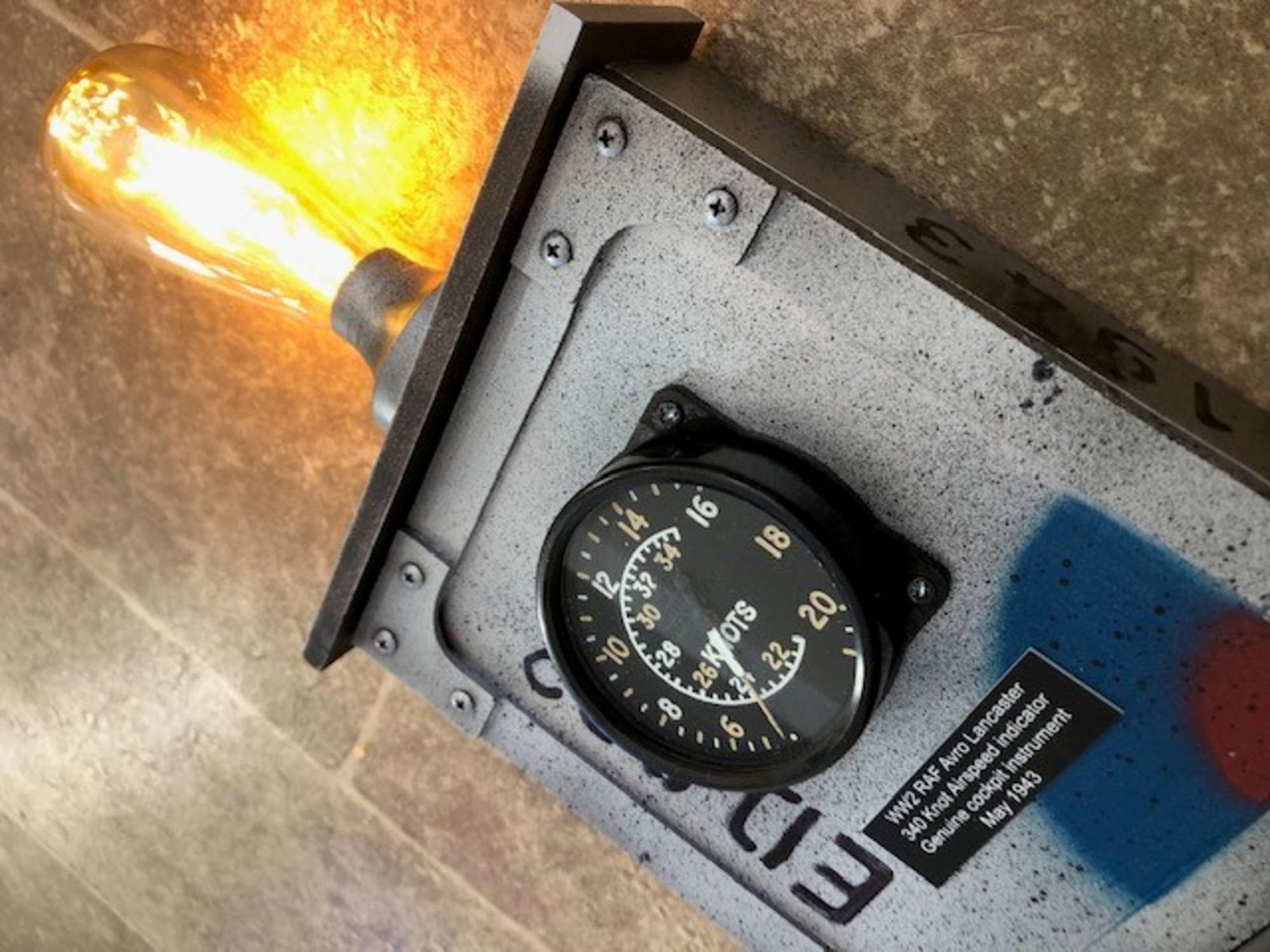 RAF-Themed Contemporary Table Lamp -Sold