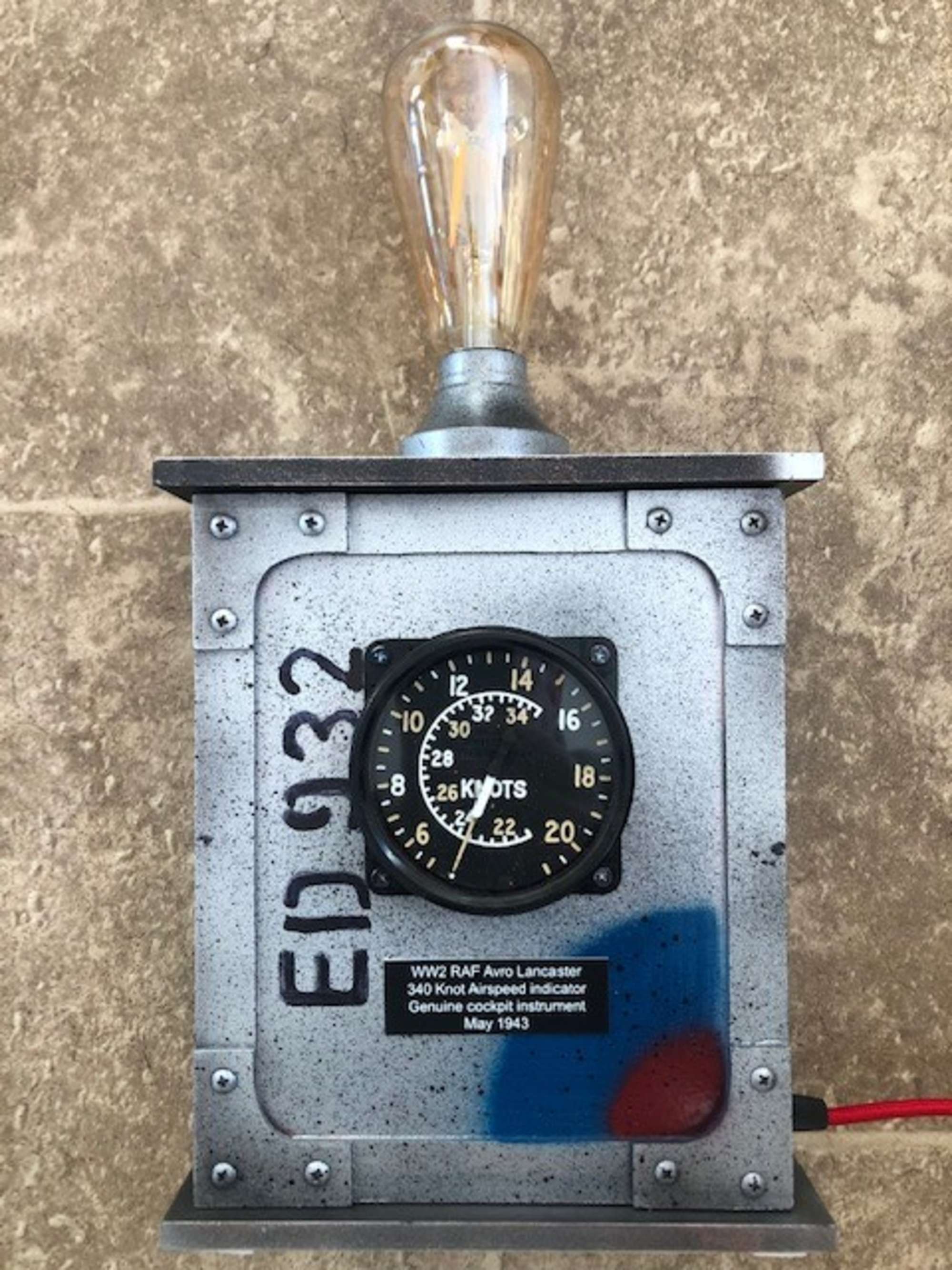 RAF-Themed Contemporary Table Lamp -Sold