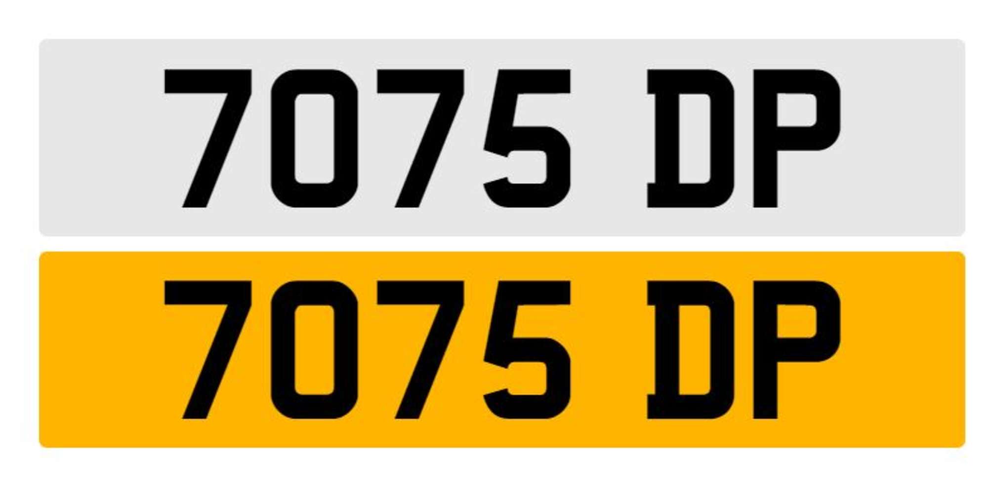 Registration Number 7075 DP -Sold