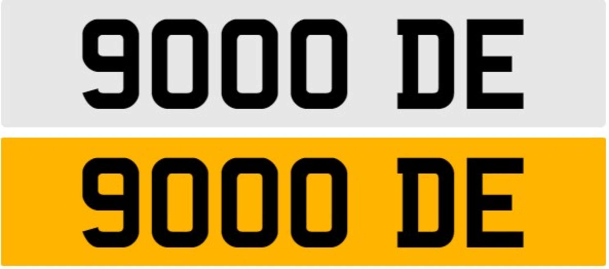 Registration Number 9000 DE-Auction Lot