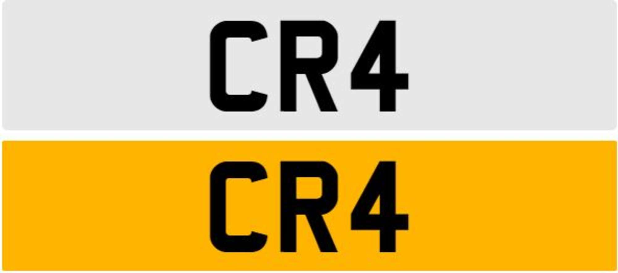 Registration Number CR4-Sold