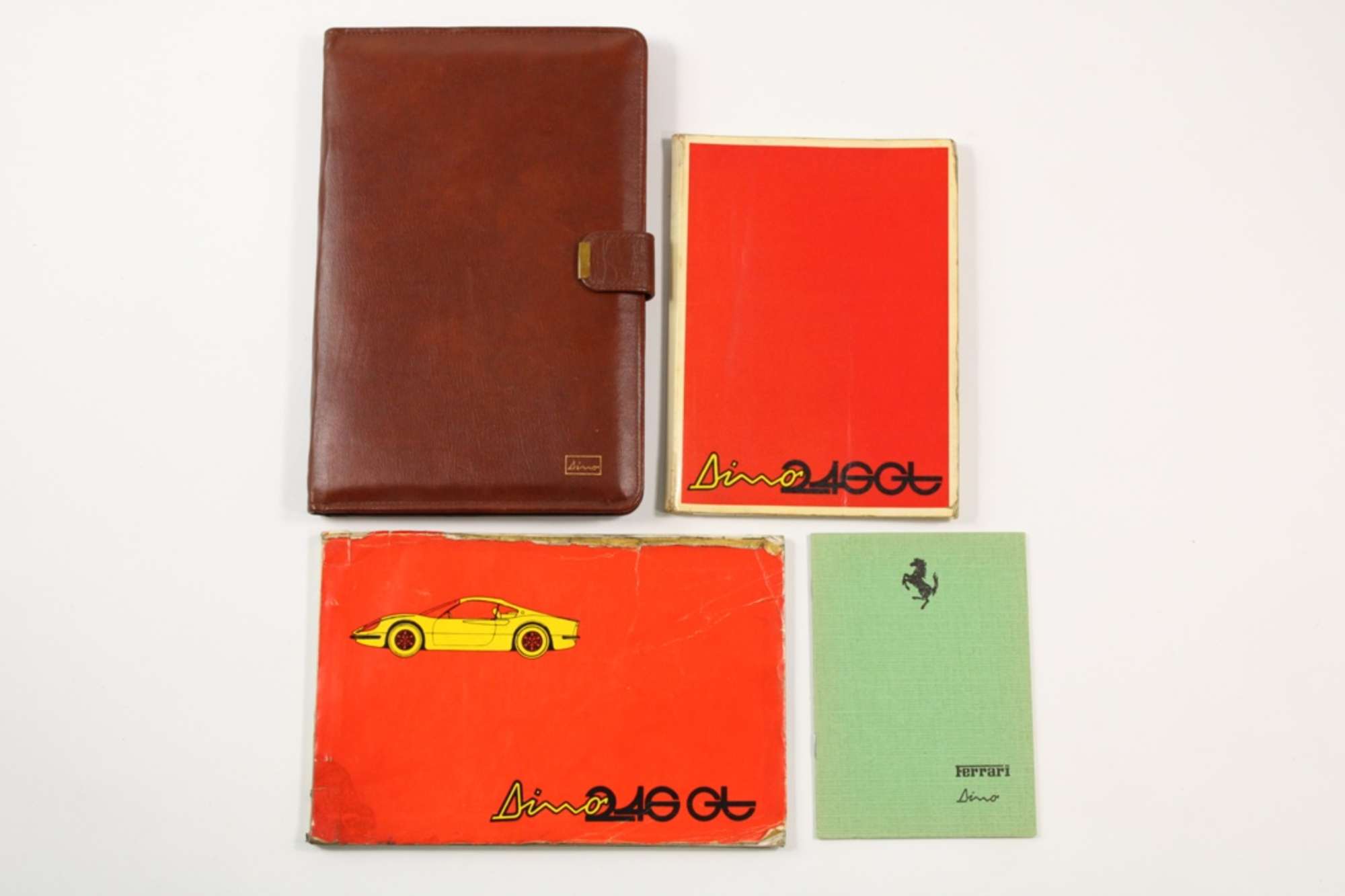 1972 Ferrari 246 Dino GT GTS Complete Handbook Manual Pouch -Auction Lot