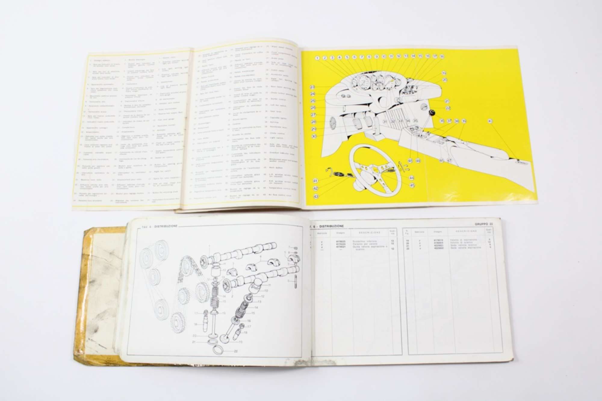 1972 Ferrari 246 Dino GT GTS Complete Handbook Manual Pouch -Auction Lot