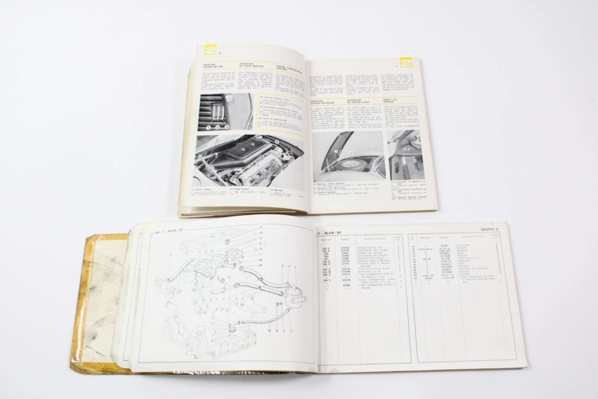1972 Ferrari 246 Dino GT GTS Complete Handbook Manual Pouch -Auction Lot